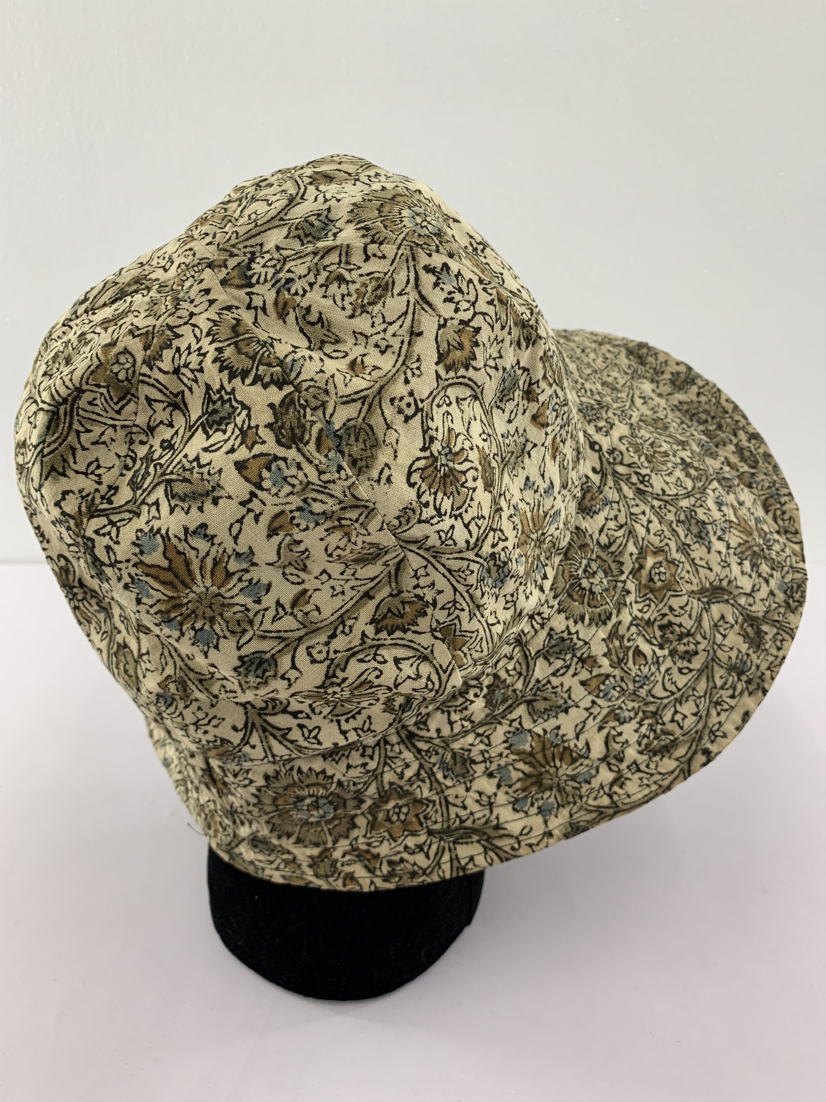 Japanese Brand Vintage 90s Bucket Hat Flowers Design - SS1037 Size ONE SIZE - 5 Thumbnail