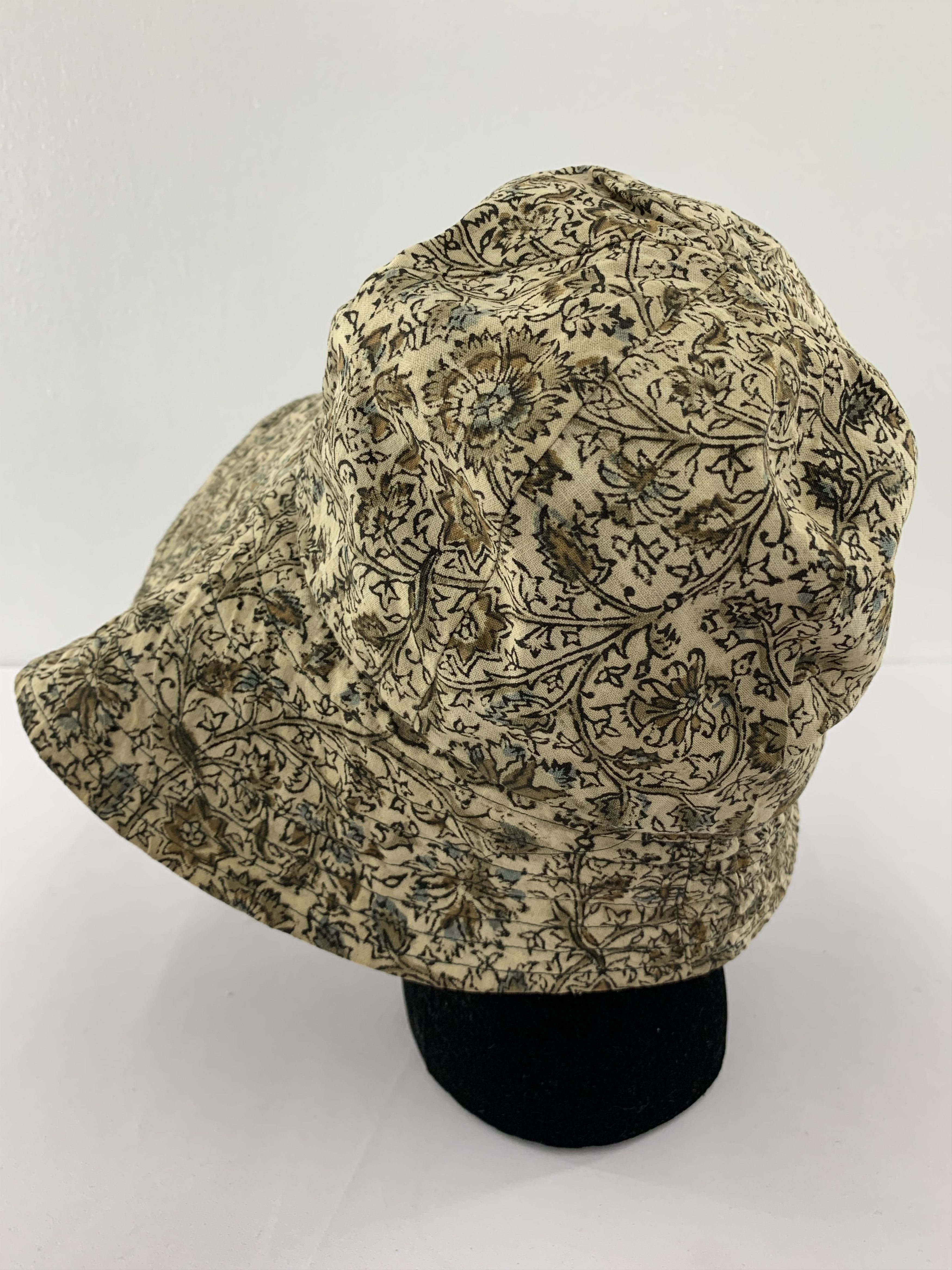 Japanese Brand Vintage 90s Bucket Hat Flowers Design - SS1037 Size ONE SIZE - 4 Thumbnail