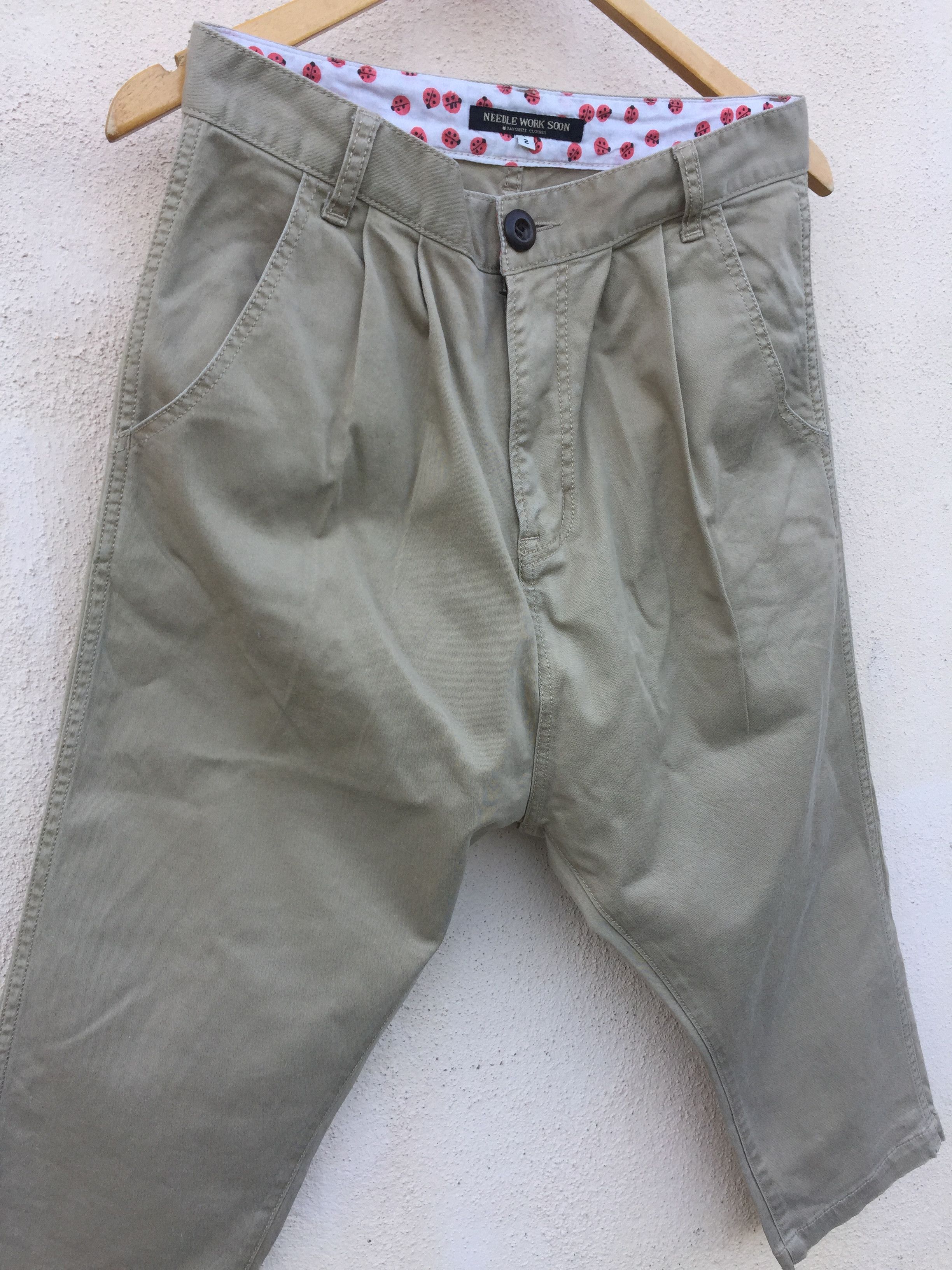 Japanese Brand Needles Work Soon Brand - Drop Crotch Pants Size US 28 / EU 44 - 4 Thumbnail