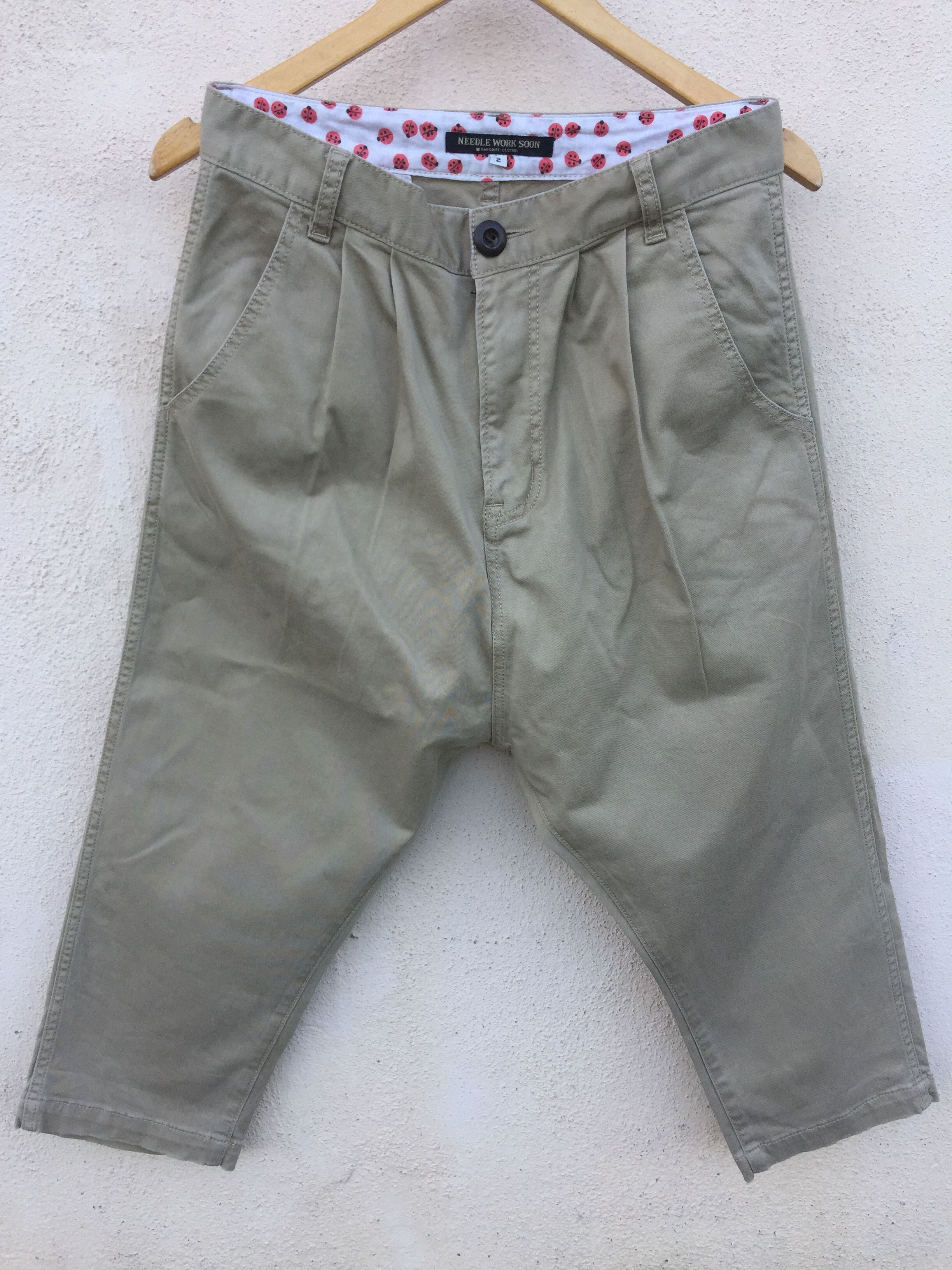 Japanese Brand Needles Work Soon Brand - Drop Crotch Pants Size US 28 / EU 44 - 1 Thumbnail