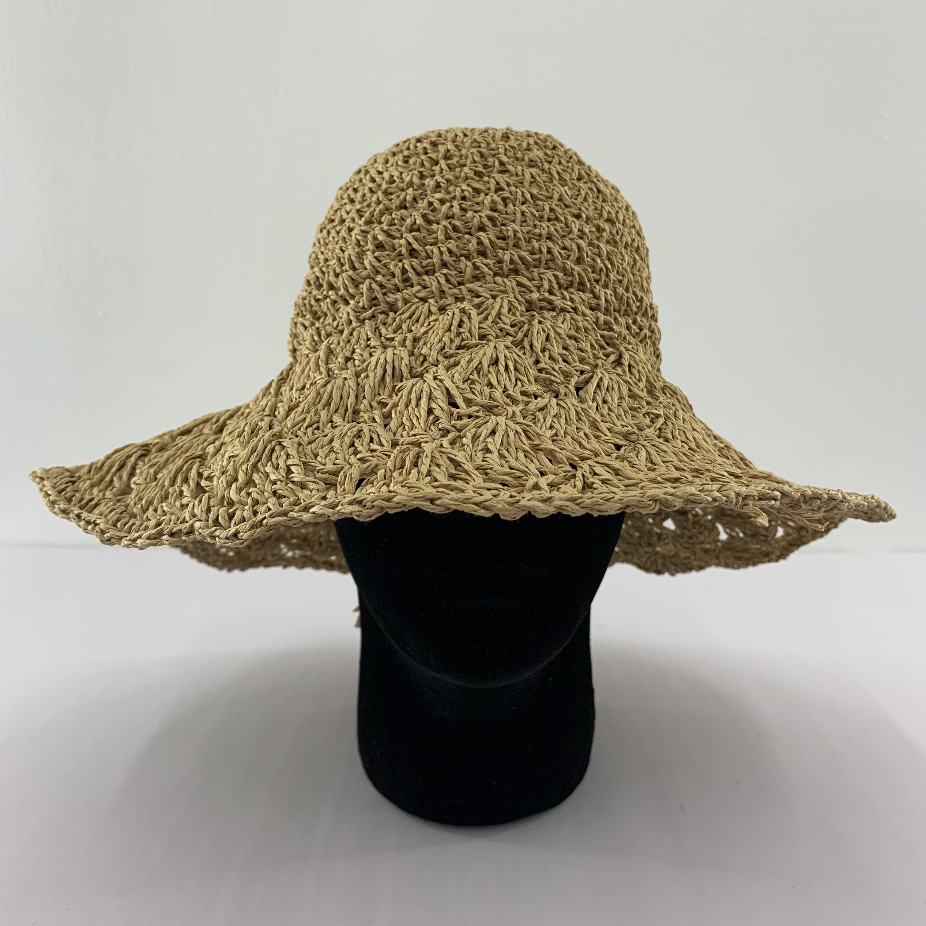 Handmade Vintage Handmade Straw Hats - S2041 Size ONE SIZE - 2 Thumbnail