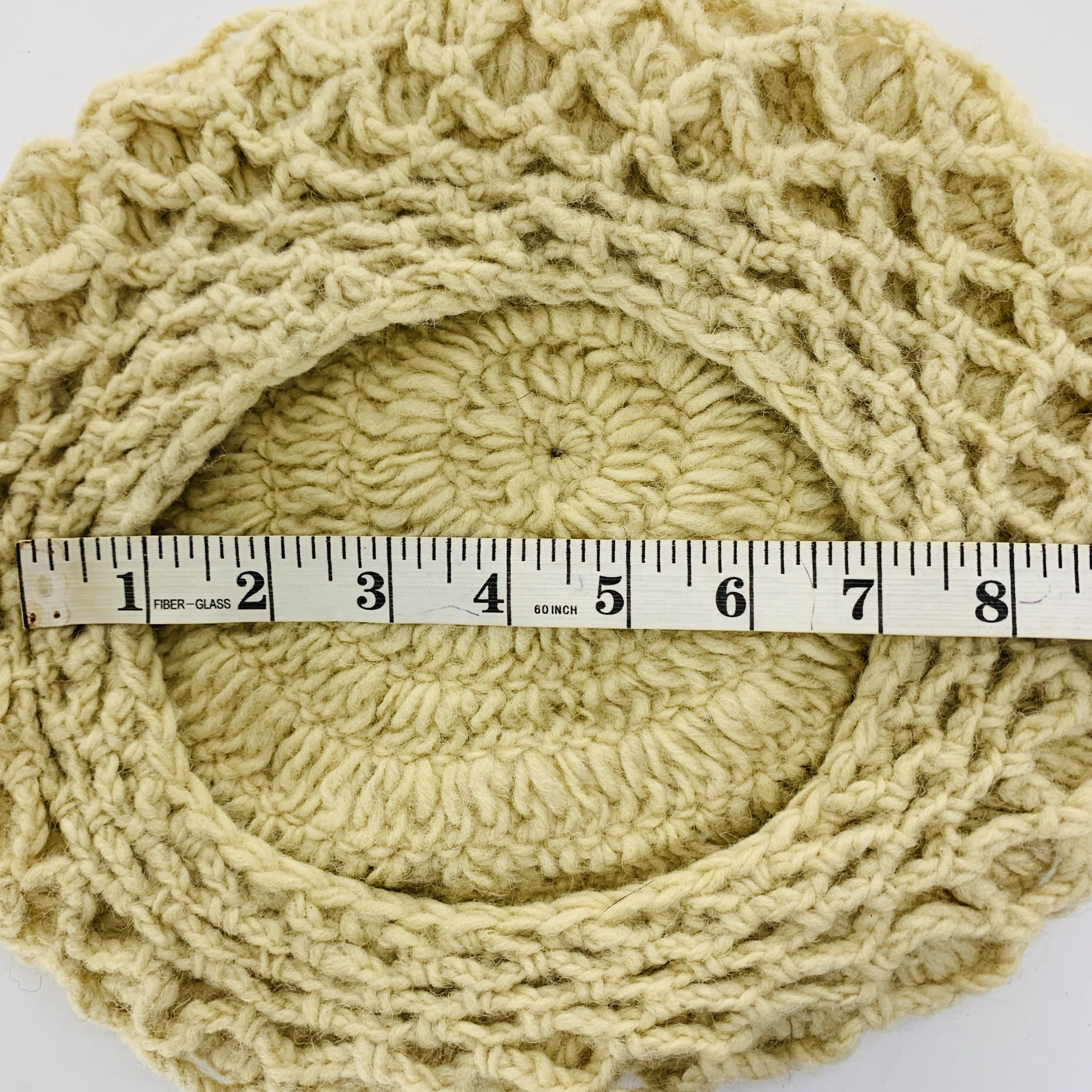 Handmade Vintage Handmade Beret hats Knitted - B3043 Size ONE SIZE - 7 Thumbnail