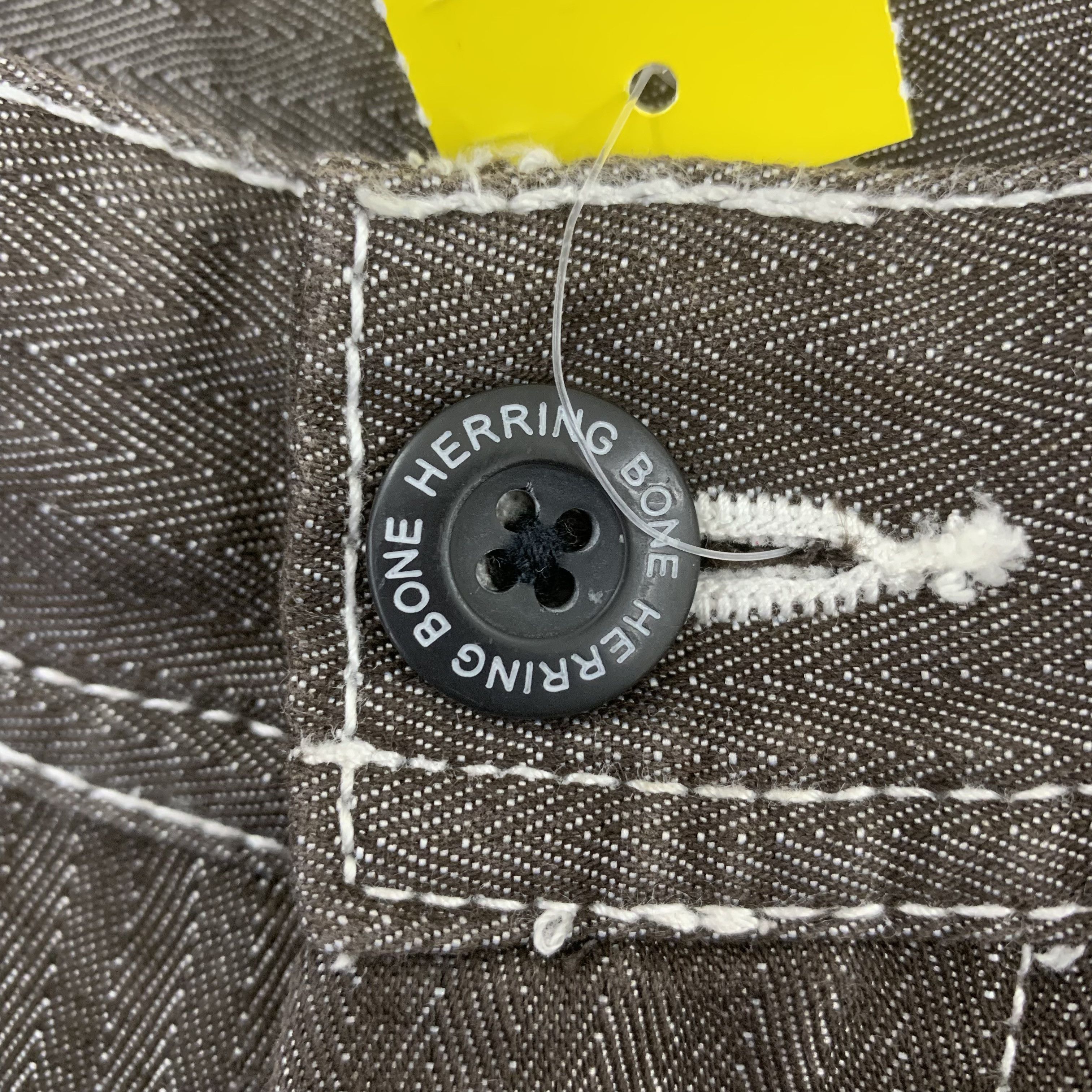 Vintage Herringbone Trouser Cargo Pants 29x42 Size US 29 - 5 Thumbnail