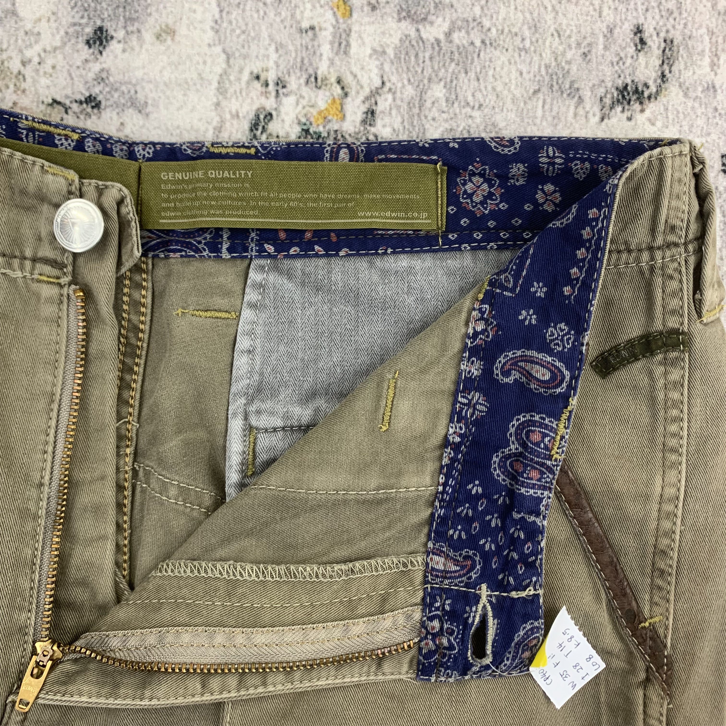 Edwin Edwin Cargo Pants Tactical Multipocket Military Size US 35 - 6 Thumbnail