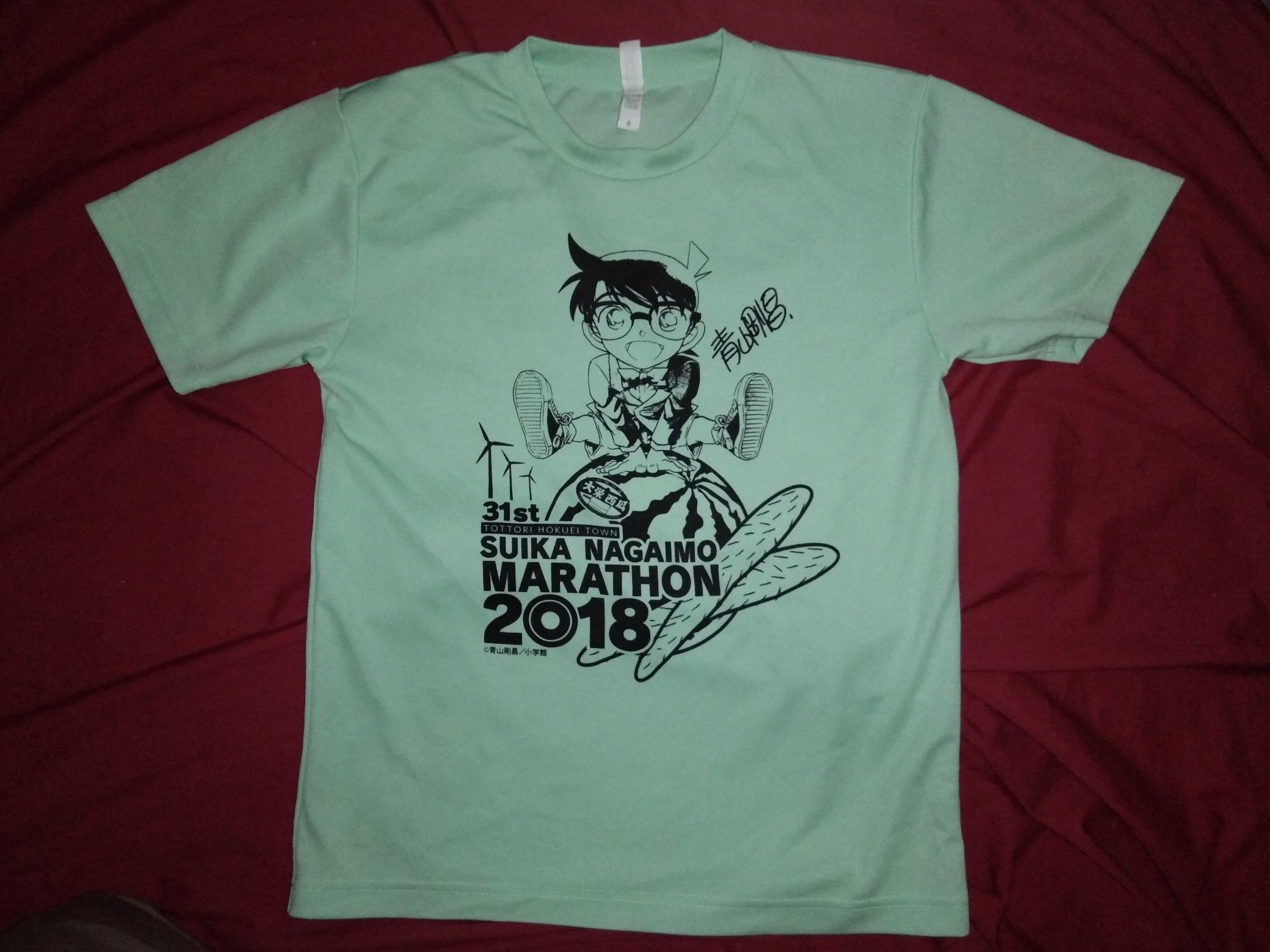 Japanese Brand COMBO 3pcs Detective Conan Marathon tshirt jersey anime Size US S / EU 44-46 / 1 - 2 Thumbnail