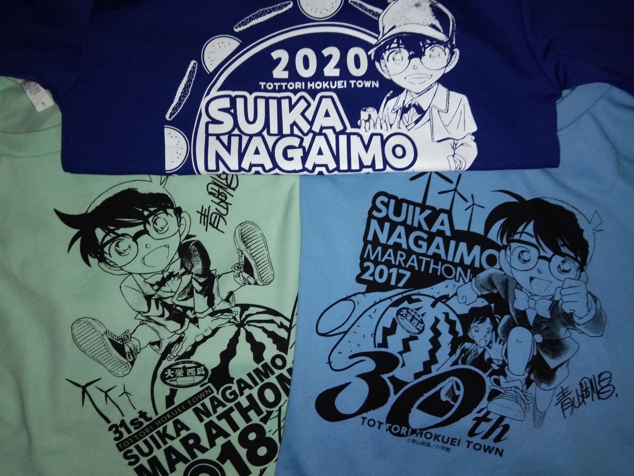 Japanese Brand COMBO 3pcs Detective Conan Marathon tshirt jersey anime Size US S / EU 44-46 / 1 - 1 Thumbnail