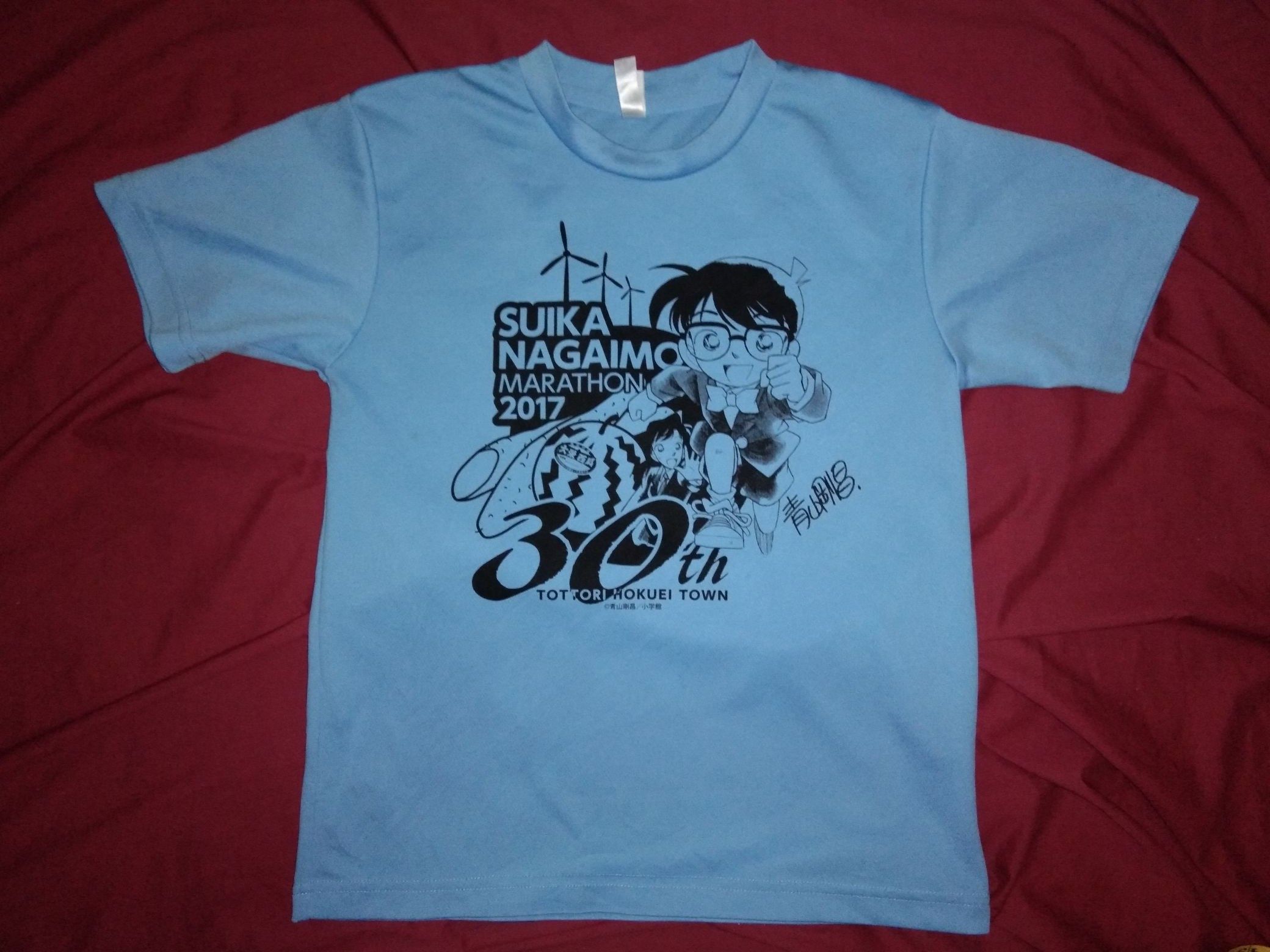 Japanese Brand COMBO 3pcs Detective Conan Marathon tshirt jersey anime Size US S / EU 44-46 / 1 - 4 Thumbnail