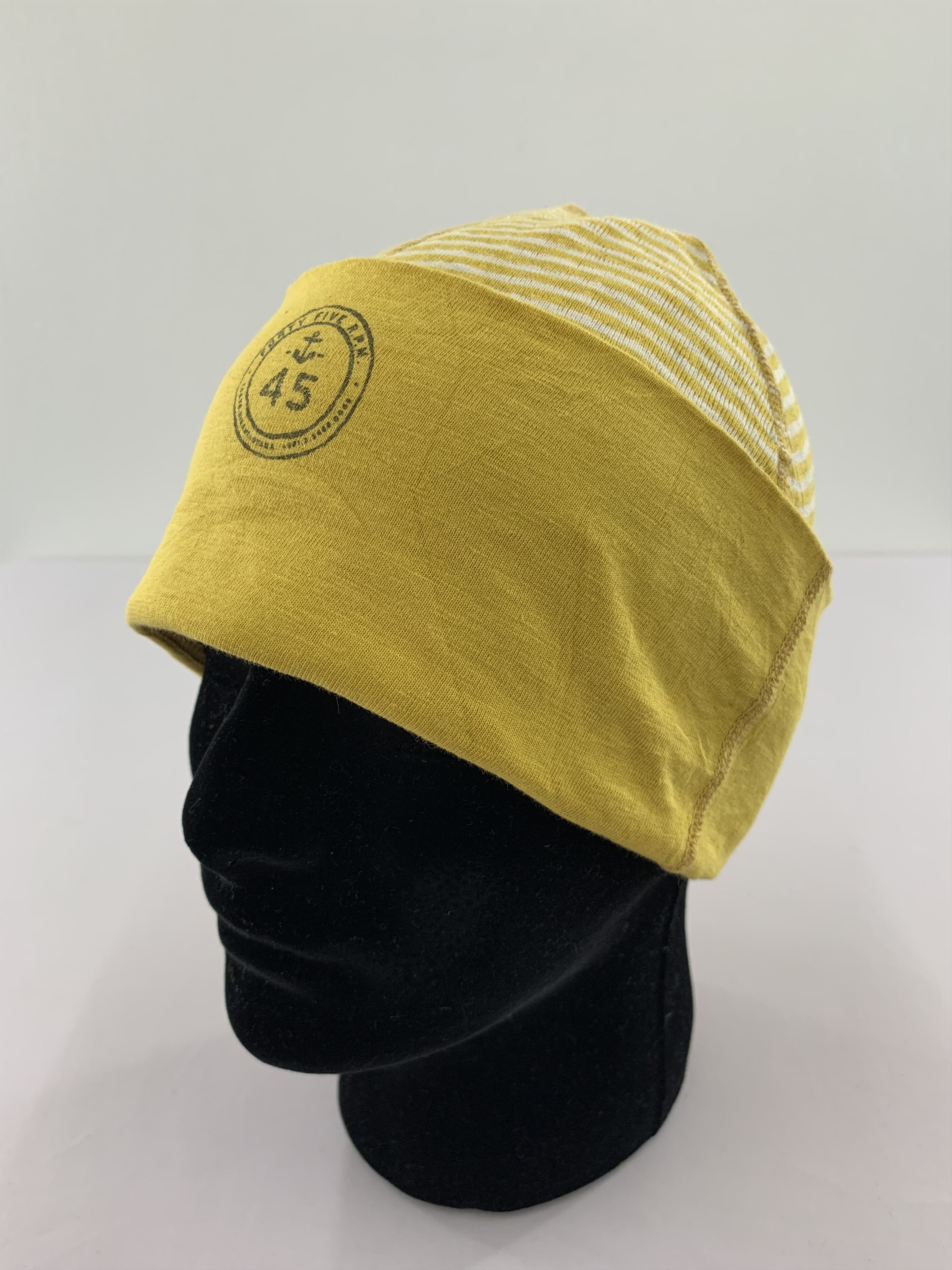 45rpm 45rpm Beanie Hat Striped Yellow Size ONE SIZE - 1 Thumbnail