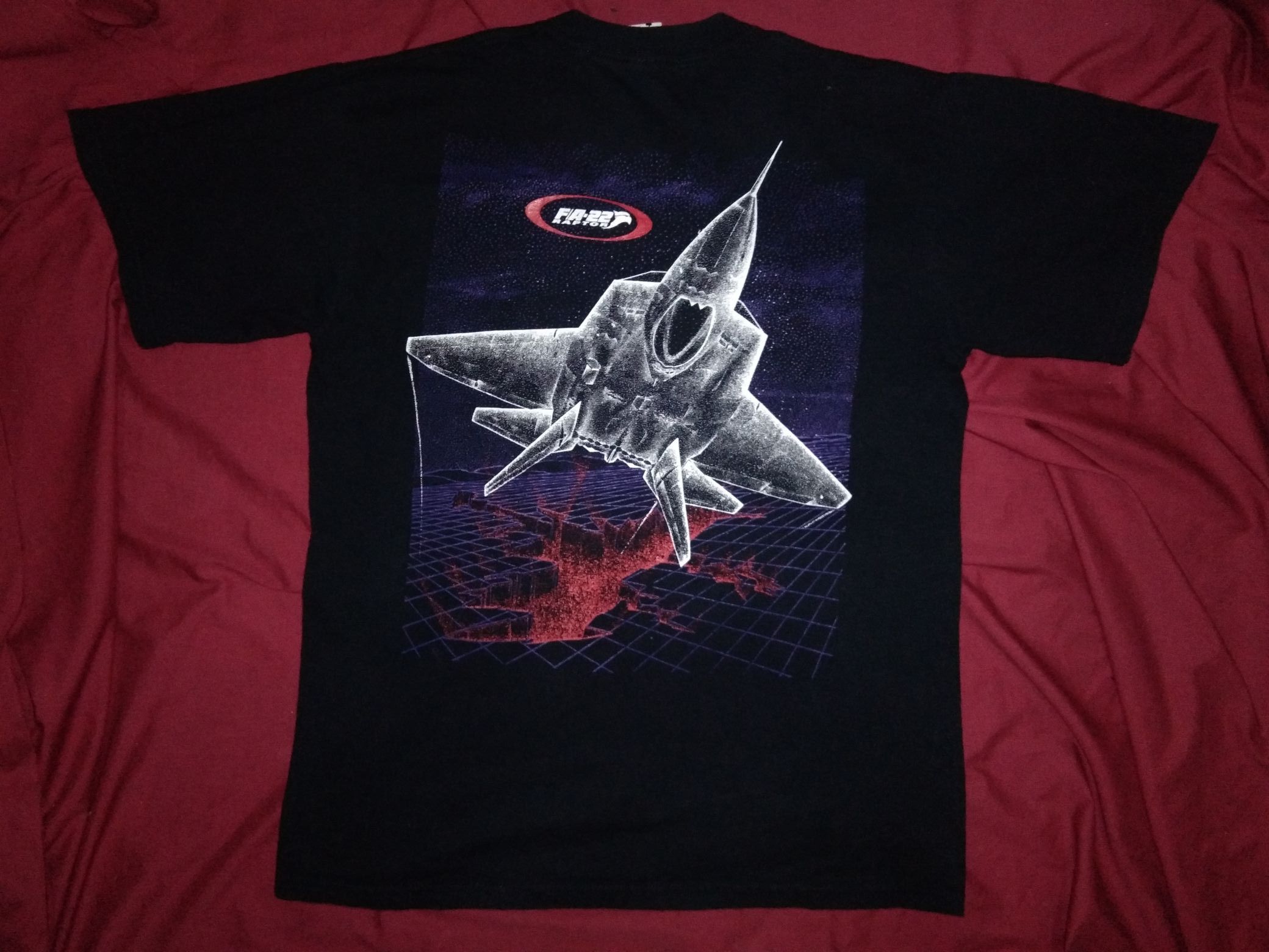 Vintage 2pcs Combo Air Force FA22 Raptor tshirt Jet Fighter Size US M / EU 48-50 / 2 - 3 Thumbnail