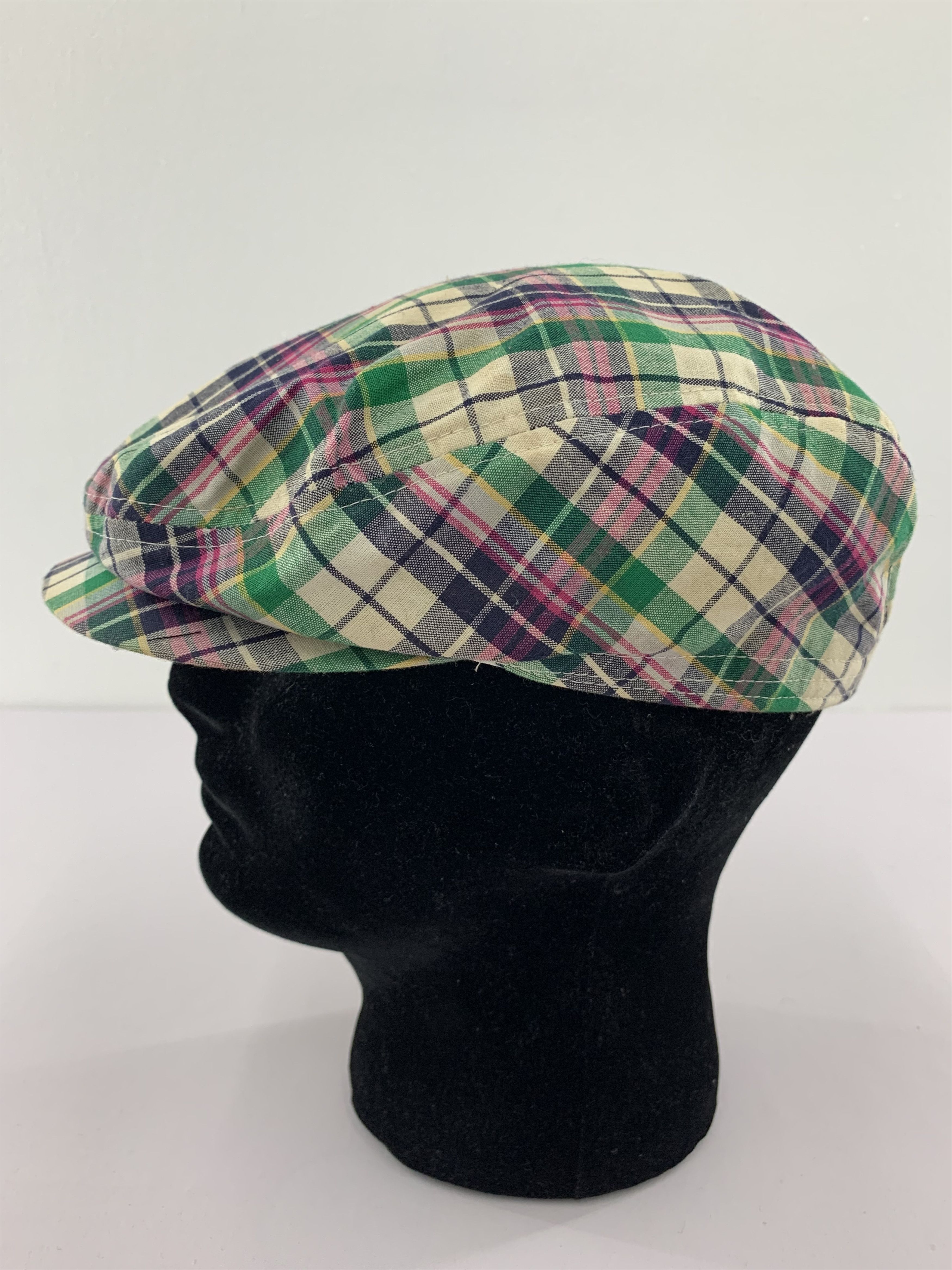 Japanese Brand Laevis Japan Flat cap Tartan Newsboy Cap - SS1261 Size ONE SIZE - 4 Thumbnail