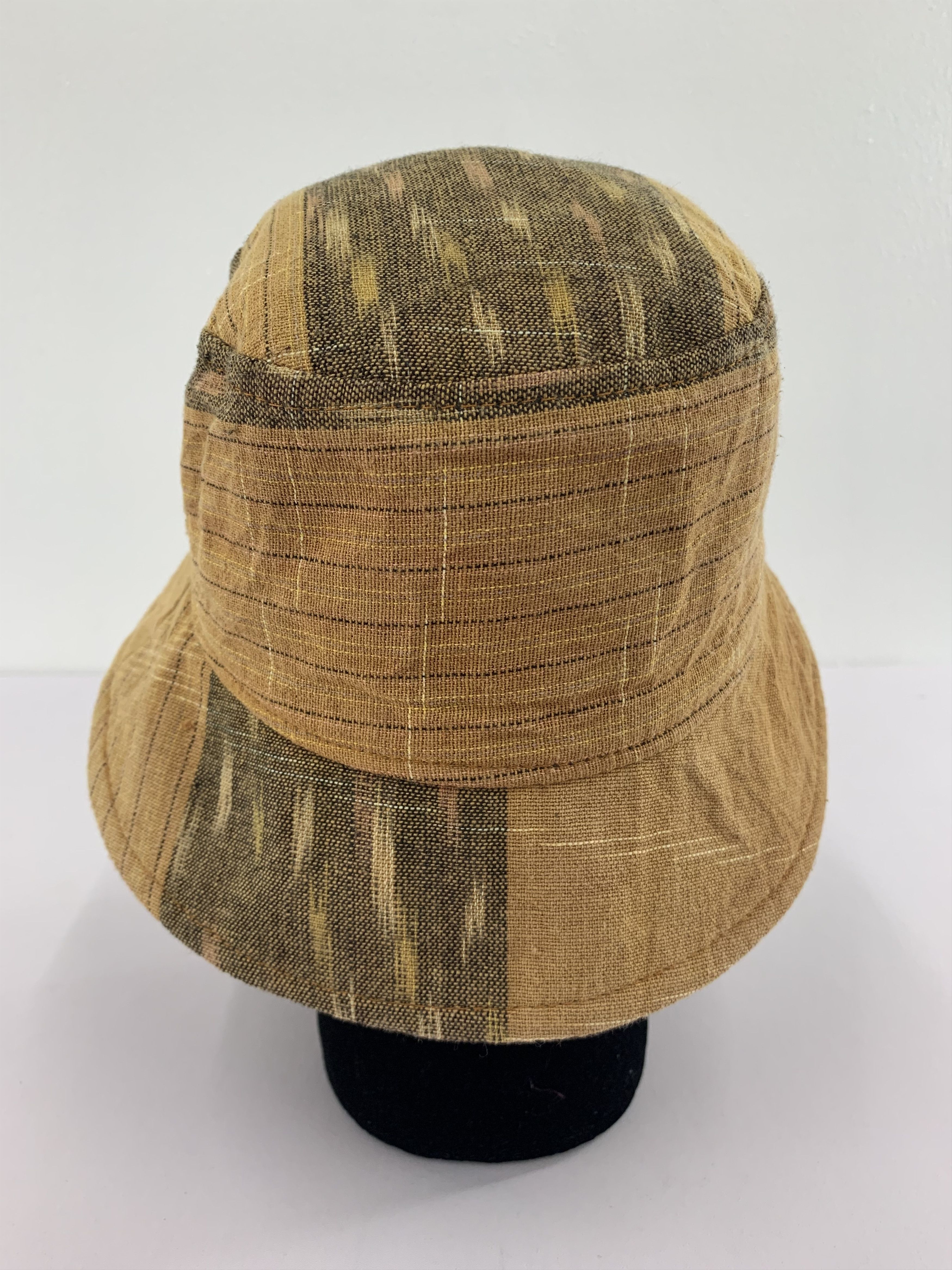 Japanese Brand Unknown Brown Bucket Hats Nice Design - S3032 Size ONE SIZE - 5 Thumbnail