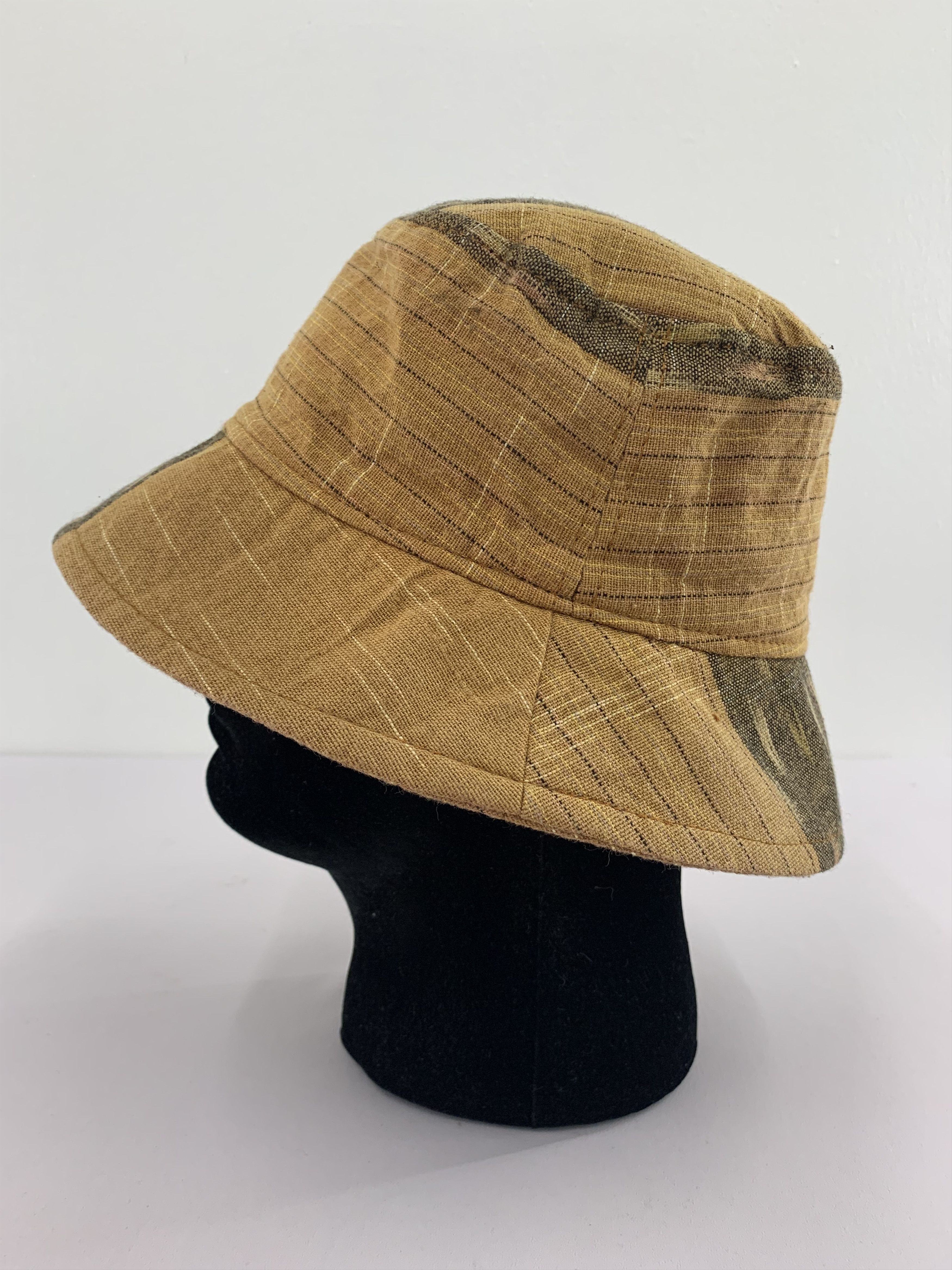Japanese Brand Unknown Brown Bucket Hats Nice Design - S3032 Size ONE SIZE - 1 Thumbnail