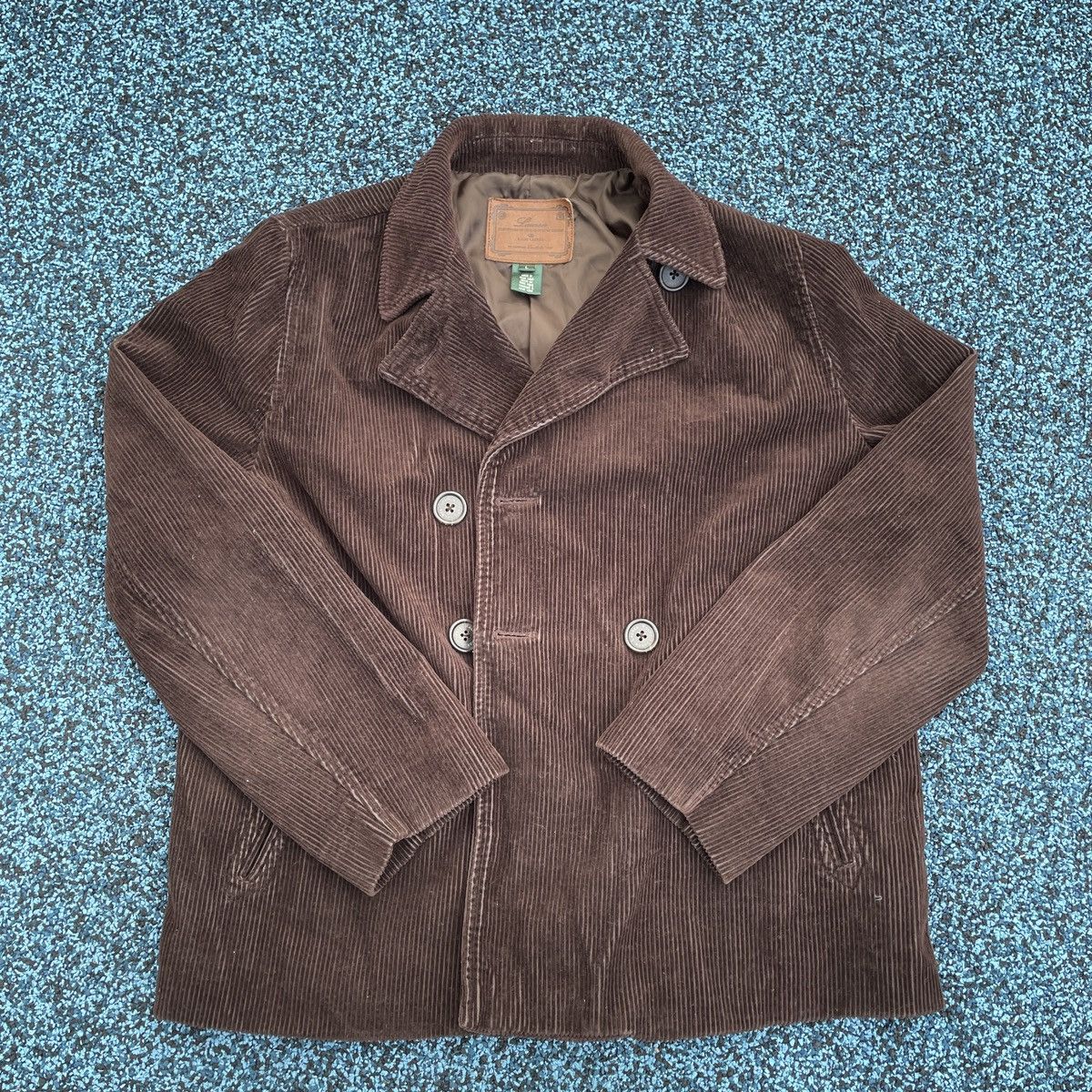 image of Polo Ralph Lauren x Ralph Lauren Ralph Laurent X Corduroy Blazer Jacket X Made In Hong Kong in Brow