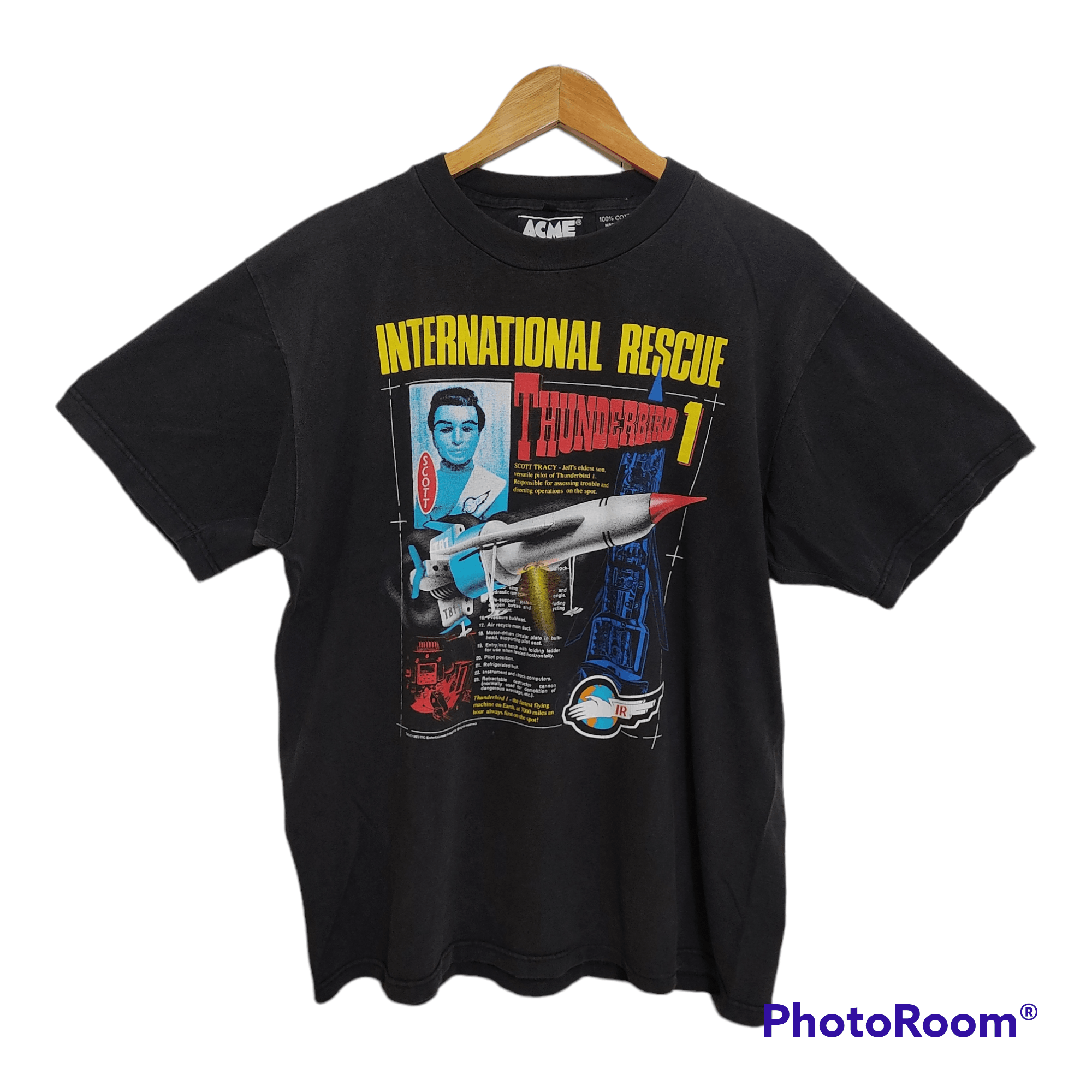 Very Rare Vintage 90s Scott Tracy THUNDERBIRD Movie Series T-shirt | Grailed