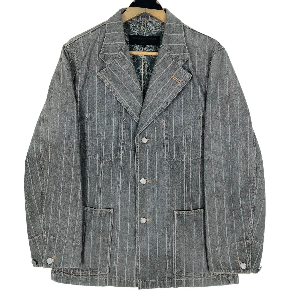 Comme des Garcons Homme Vintage Comme Des Garcons Homme 2003SS Chore Jacket Light Size US S / EU 44-46 / 1 - 1 Thumbnail