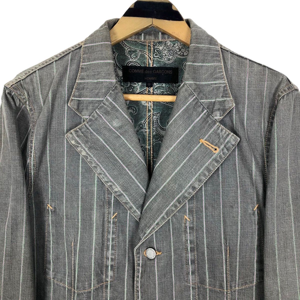 Comme des Garcons Homme Vintage Comme Des Garcons Homme 2003SS Chore Jacket Light Size US S / EU 44-46 / 1 - 9 Thumbnail