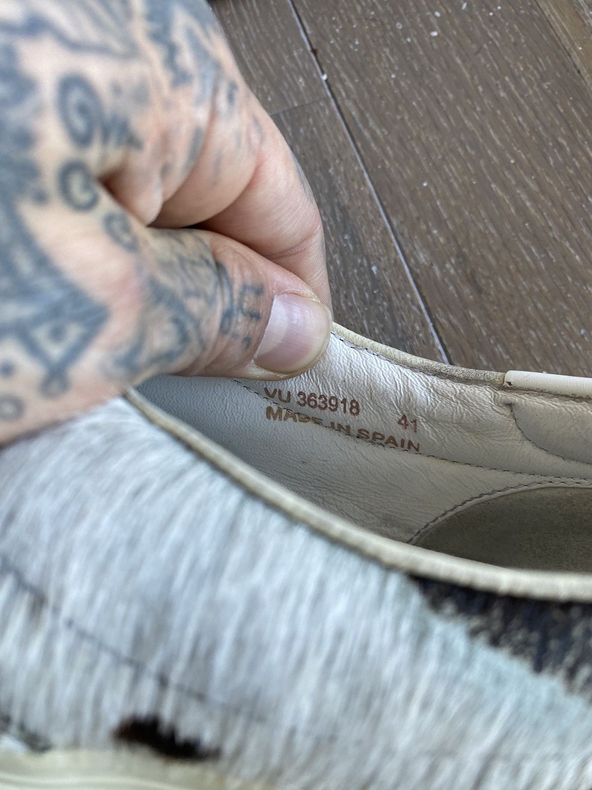Hedi Slimane × Saint Laurent Paris SS15 Psych Rock PONY HAIR SKATE SLIDE SNEAKERS US8 US8.5 Size US 8 / EU 41 - 10 Thumbnail