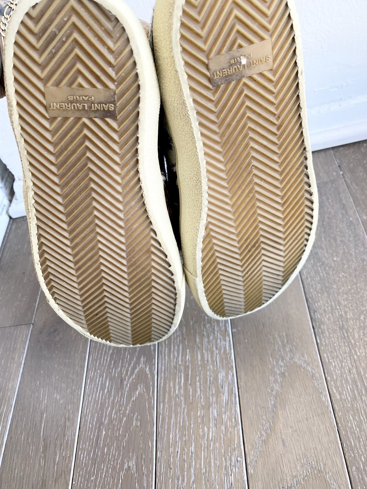 Hedi Slimane × Saint Laurent Paris SS15 Psych Rock PONY HAIR SKATE SLIDE SNEAKERS US8 US8.5 Size US 8 / EU 41 - 14 Thumbnail