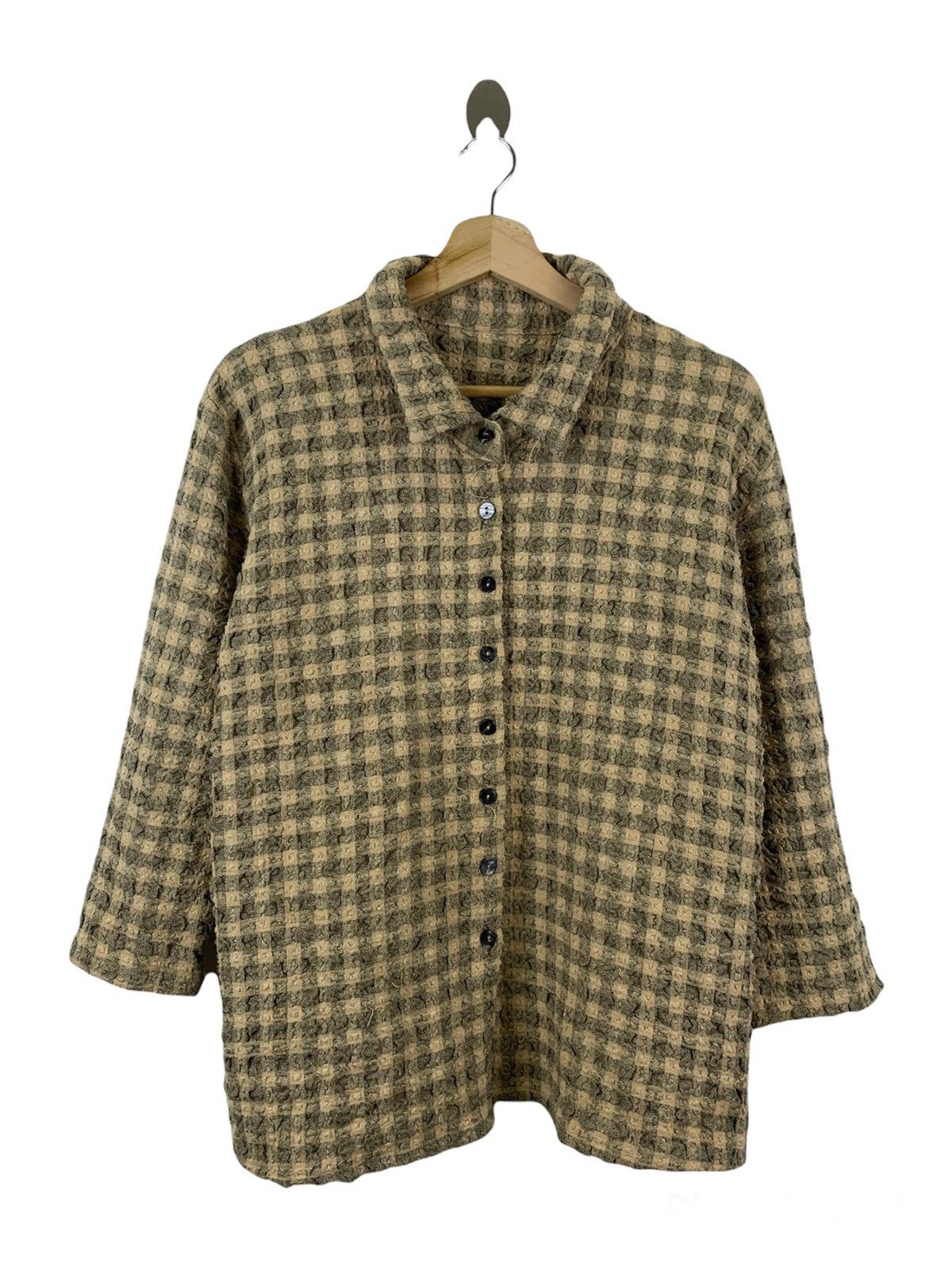 Issey Miyake Issey miyake button plate check jacket Size US M / EU 48-50 / 2 - 1 Thumbnail