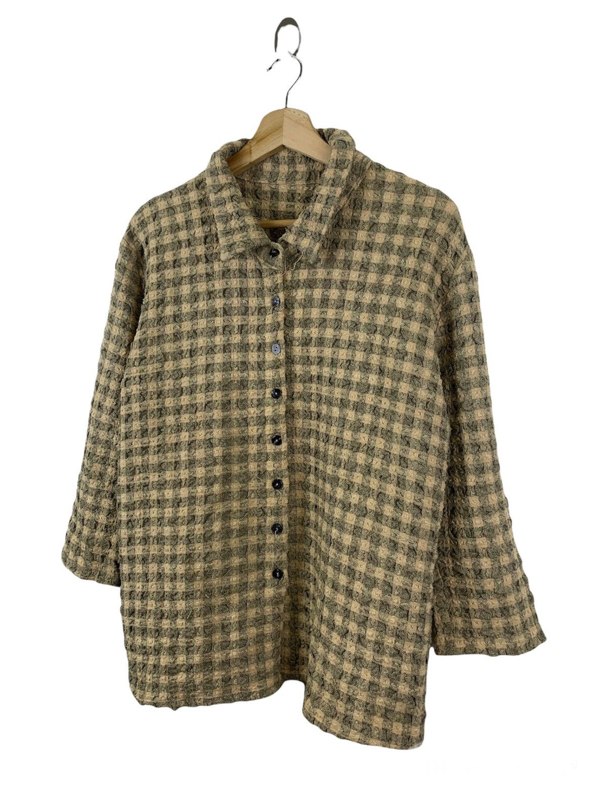 Issey Miyake Issey miyake button plate check jacket Size US M / EU 48-50 / 2 - 2 Thumbnail
