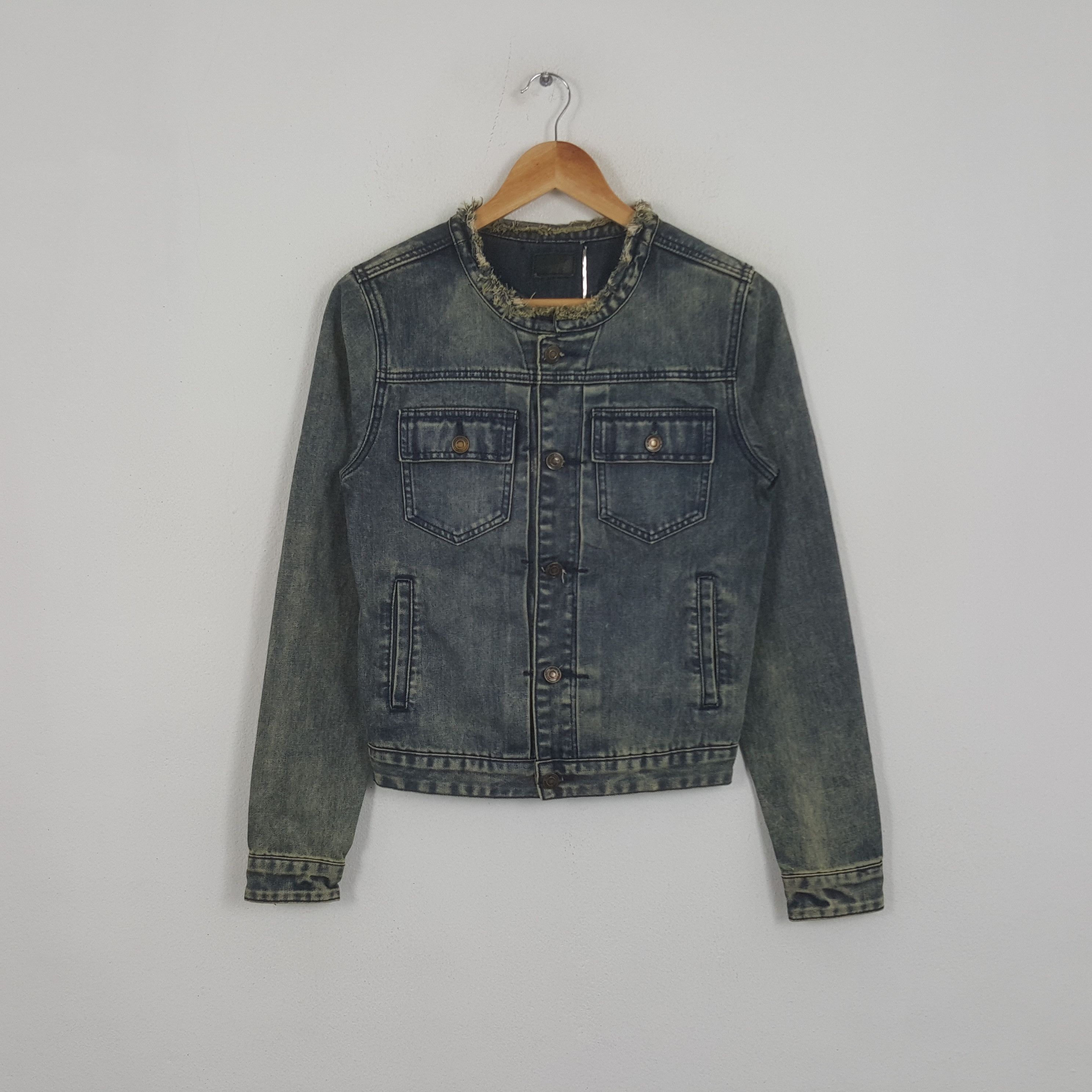 Vintage Saint Laurent Italian Designer Denim Jacket