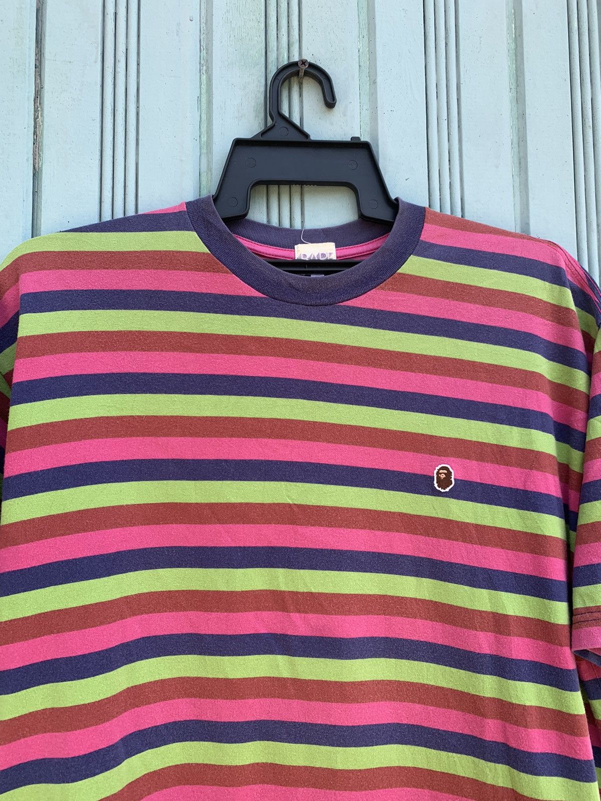 Bape One Point Striped Tee Size US XL / EU 56 / 4 - 6 Thumbnail