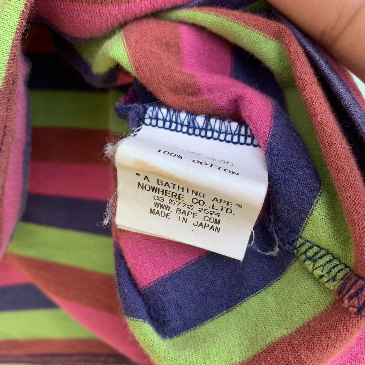 Bape One Point Striped Tee Size US XL / EU 56 / 4 - 11 Thumbnail