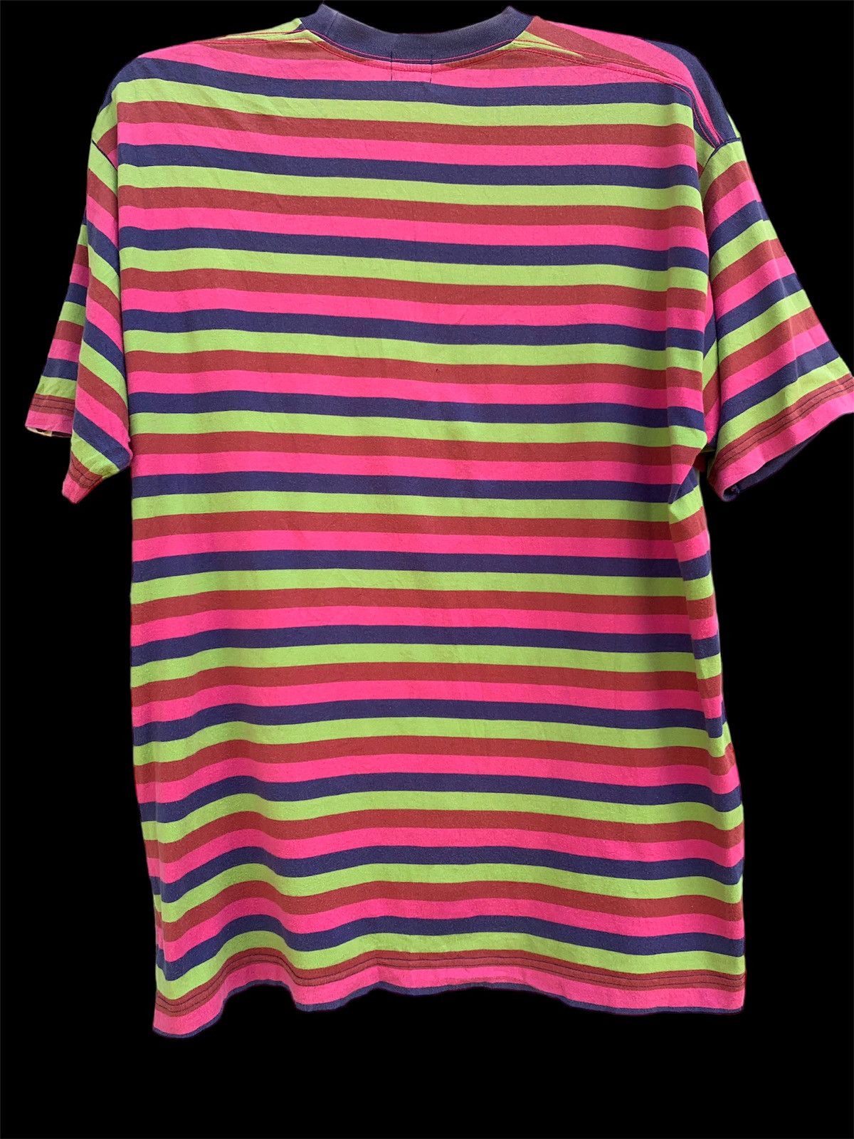 Bape One Point Striped Tee Size US XL / EU 56 / 4 - 4 Thumbnail