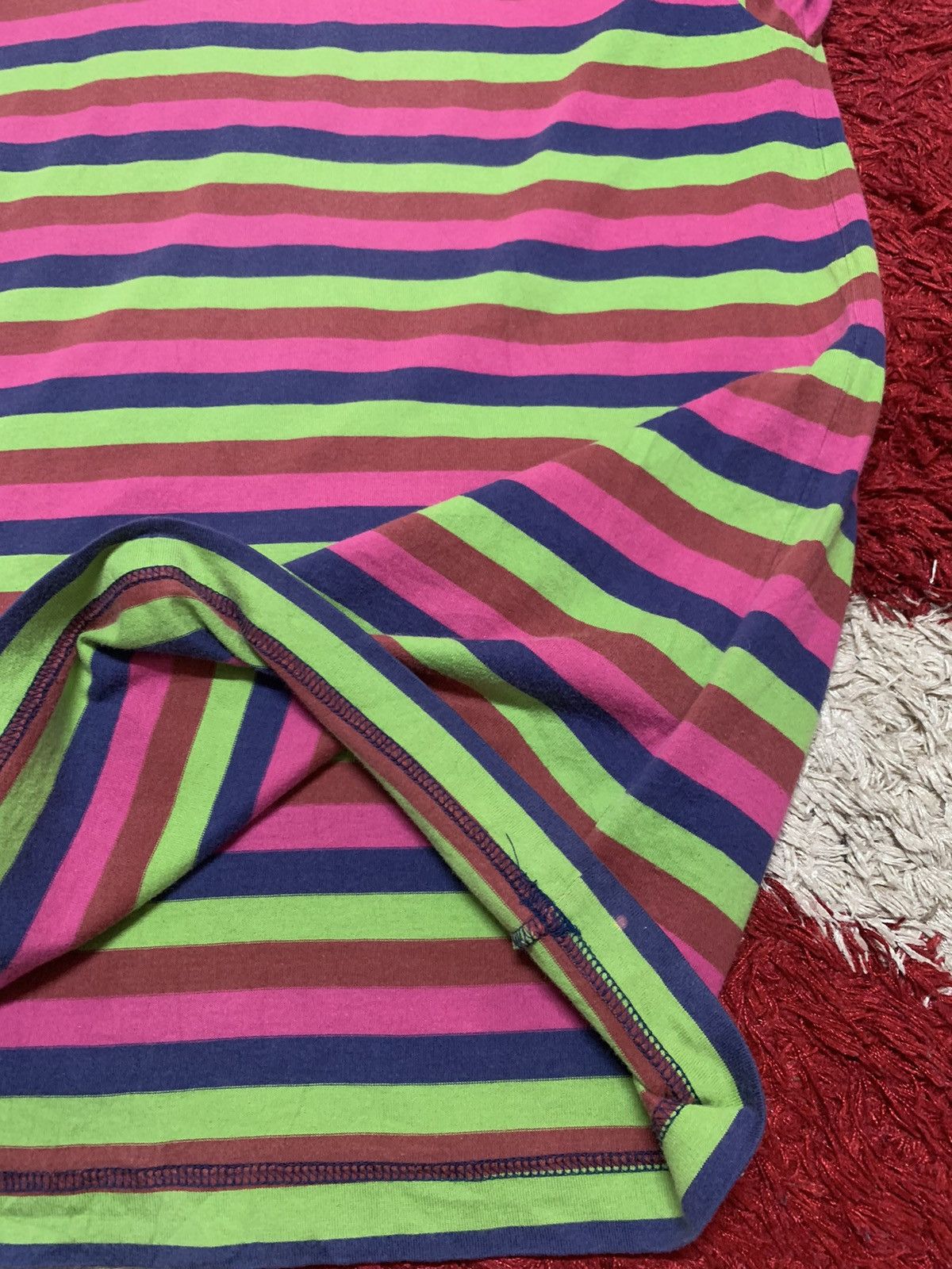 Bape One Point Striped Tee Size US XL / EU 56 / 4 - 15 Thumbnail