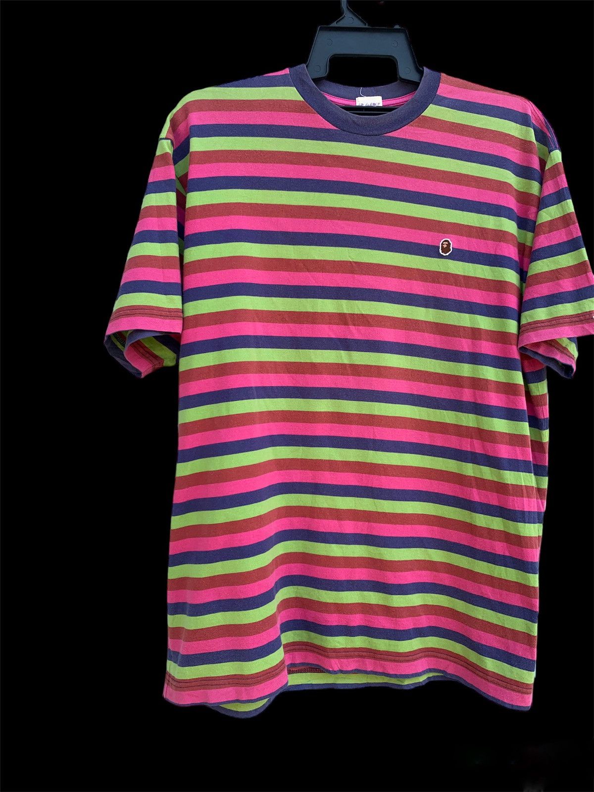 Bape One Point Striped Tee Size US XL / EU 56 / 4 - 2 Thumbnail