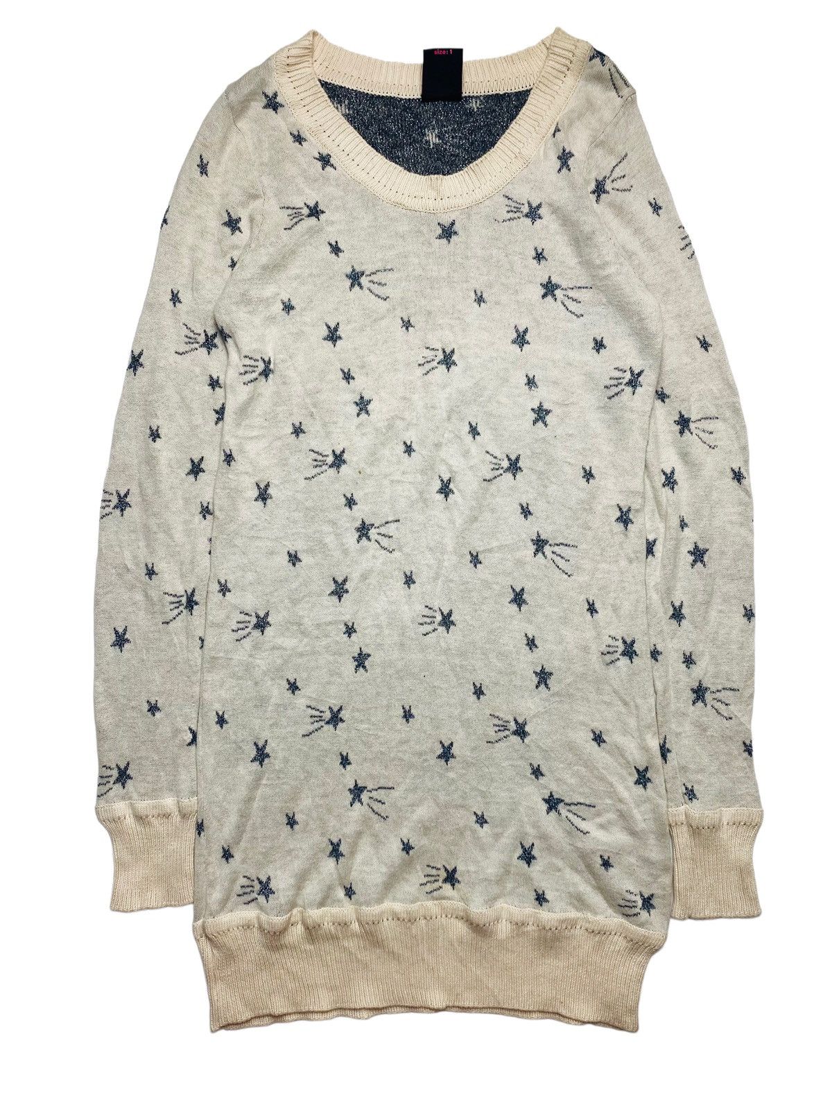 Hysteric Glamour × Japanese Brand 2000s X-Girl - Knitted Star Long Sweater Size US M / EU 48-50 / 2 - 1 Thumbnail