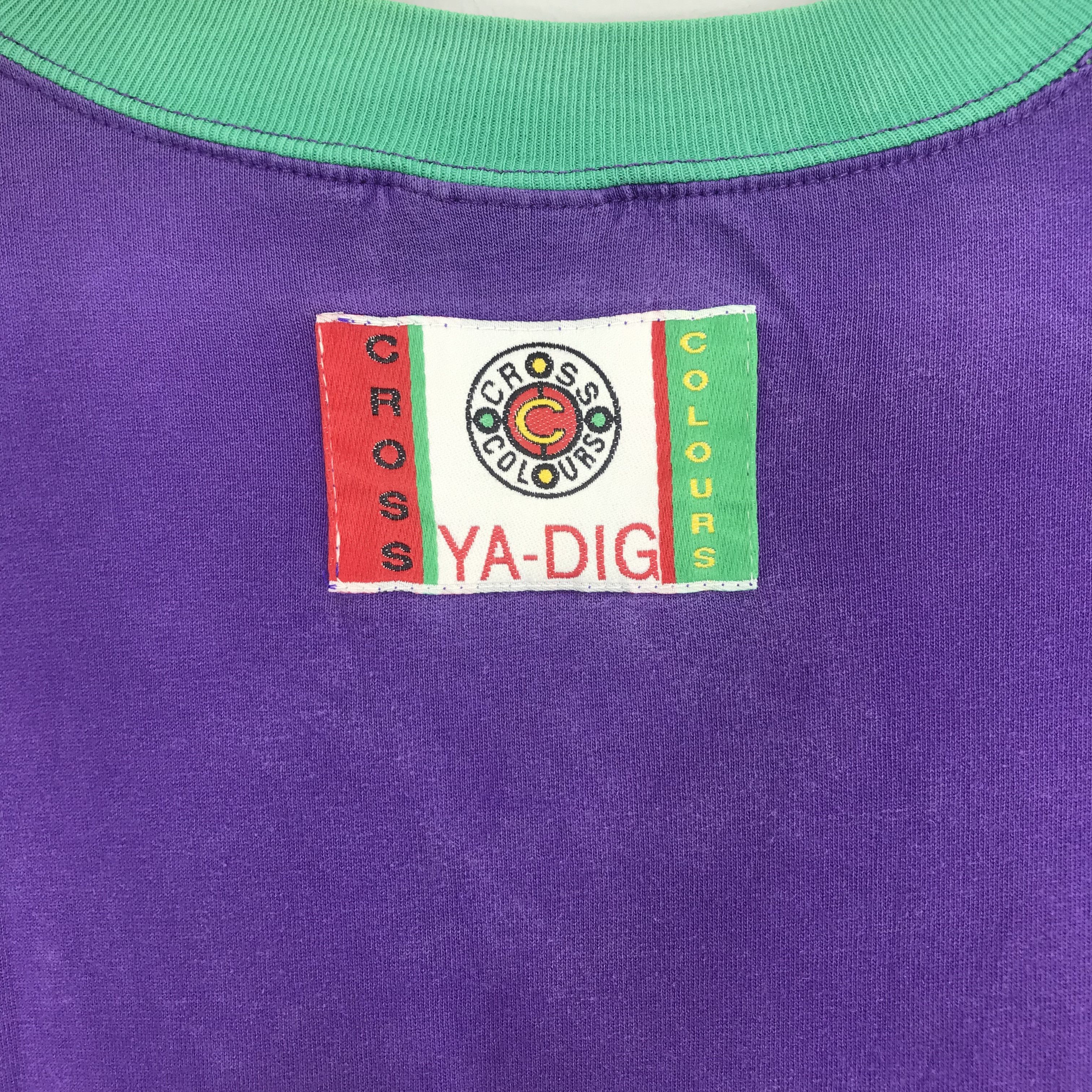 Cross Colours 90s Cross Colours “Ya Dig” In Yo Face Urban Flava Hip Hop Size US XL / EU 56 / 4 - 8 Thumbnail