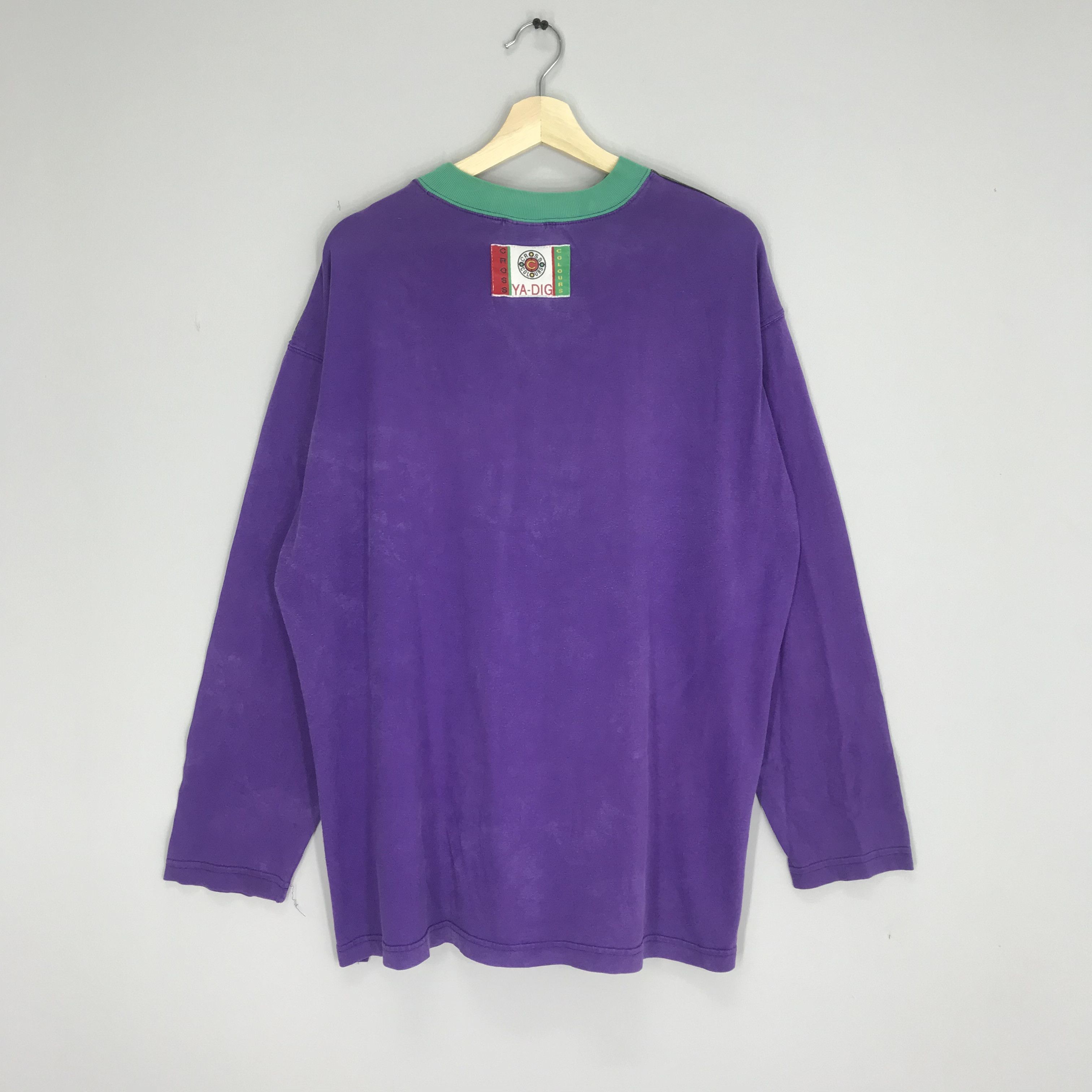 Cross Colours 90s Cross Colours “Ya Dig” In Yo Face Urban Flava Hip Hop Size US XL / EU 56 / 4 - 2 Thumbnail