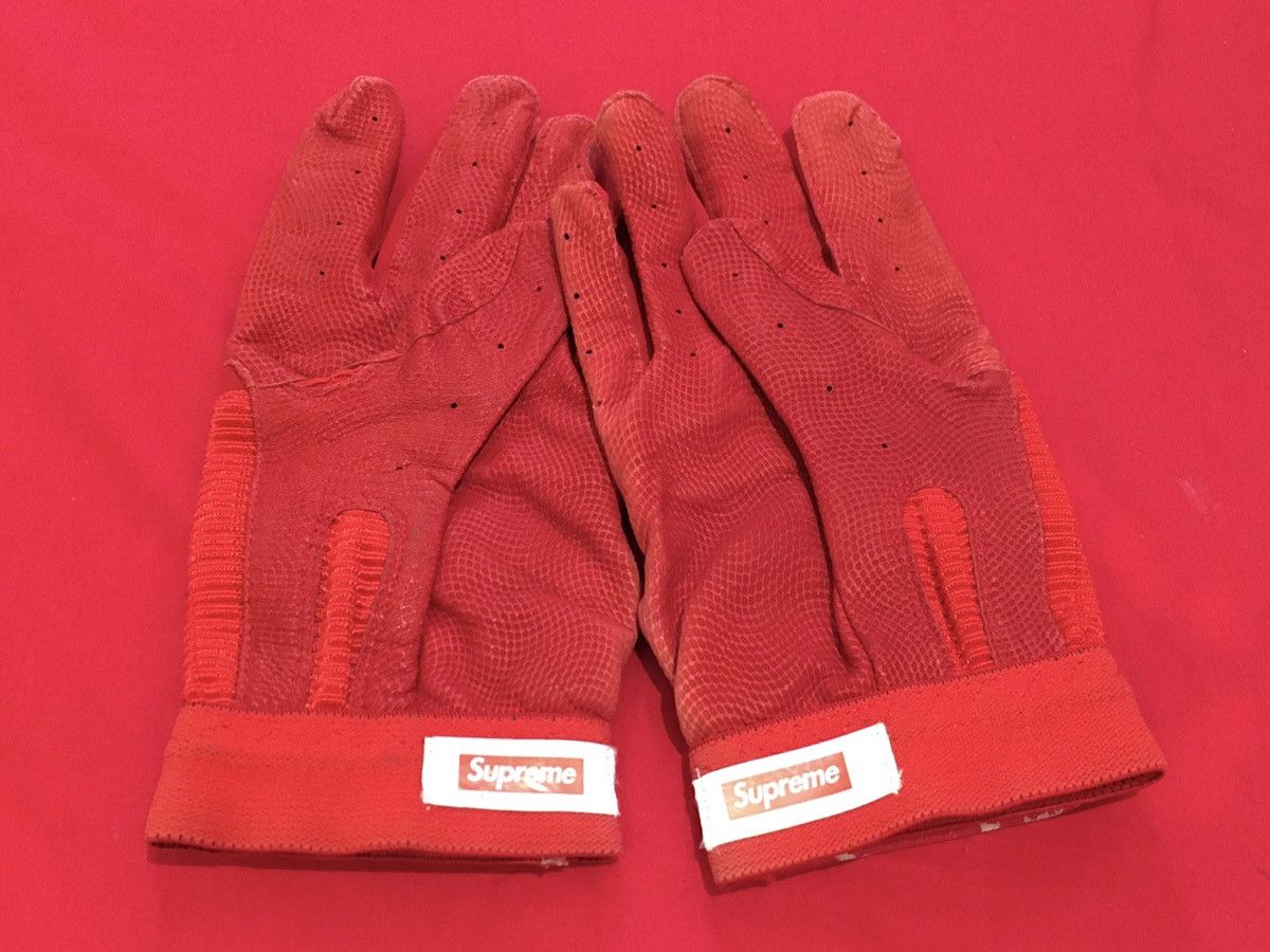 Supreme Supreme Franklin Batting Gloves Red Medium Size ONE SIZE - 6 Thumbnail