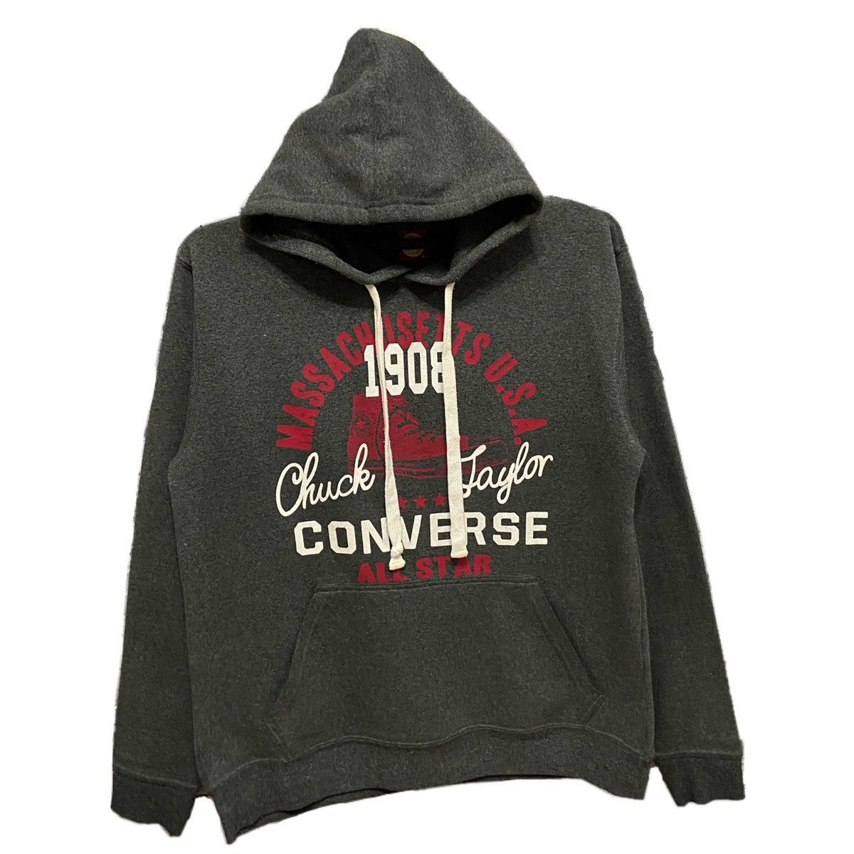 Converse Vintage Converse hoodie big logo shoes spell out Size US M / EU 48-50 / 2 - 1 Thumbnail