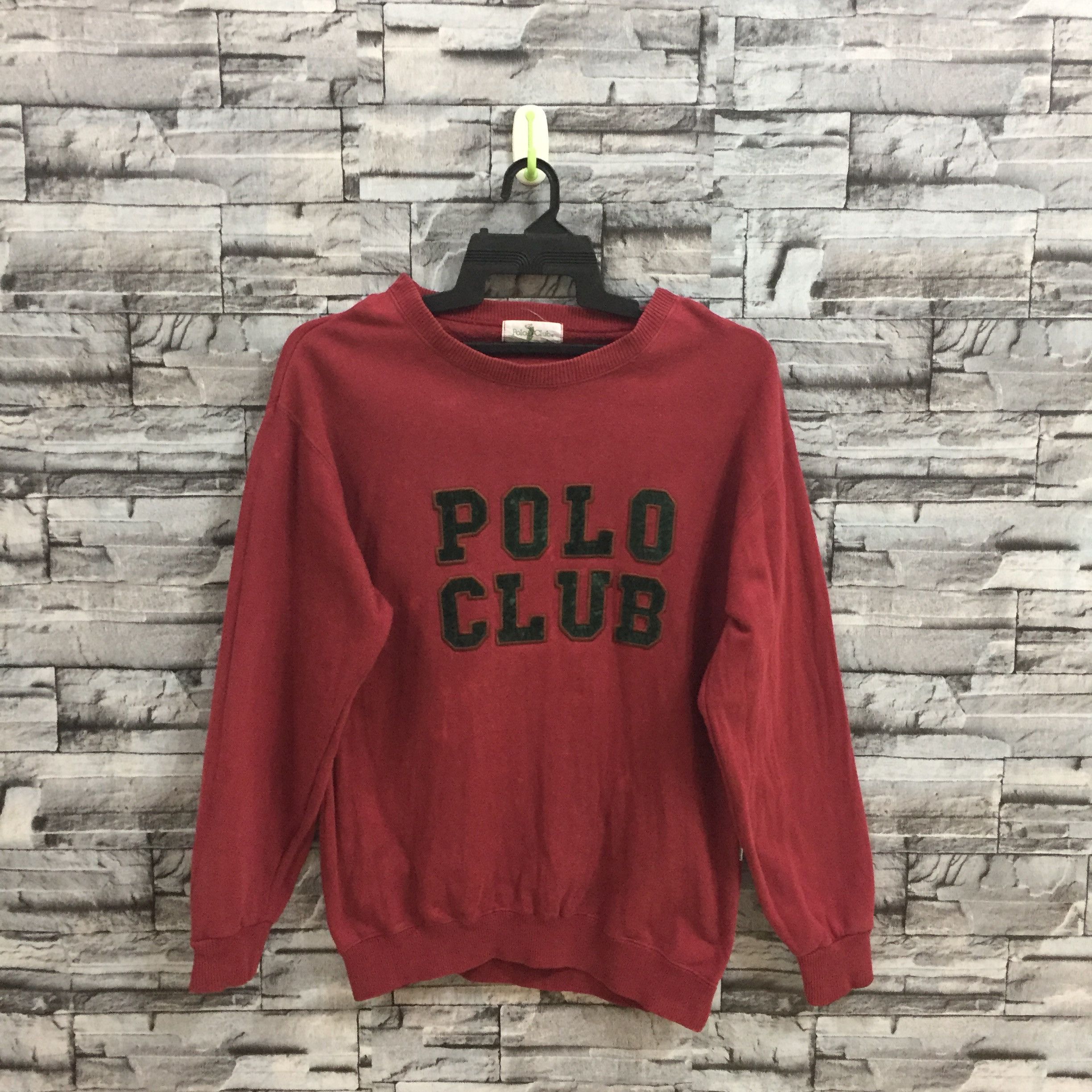 Japanese Brand Vintage POLO CLUB sweatshirt embroidered spell out Size US L / EU 52-54 / 3 - 1 Thumbnail