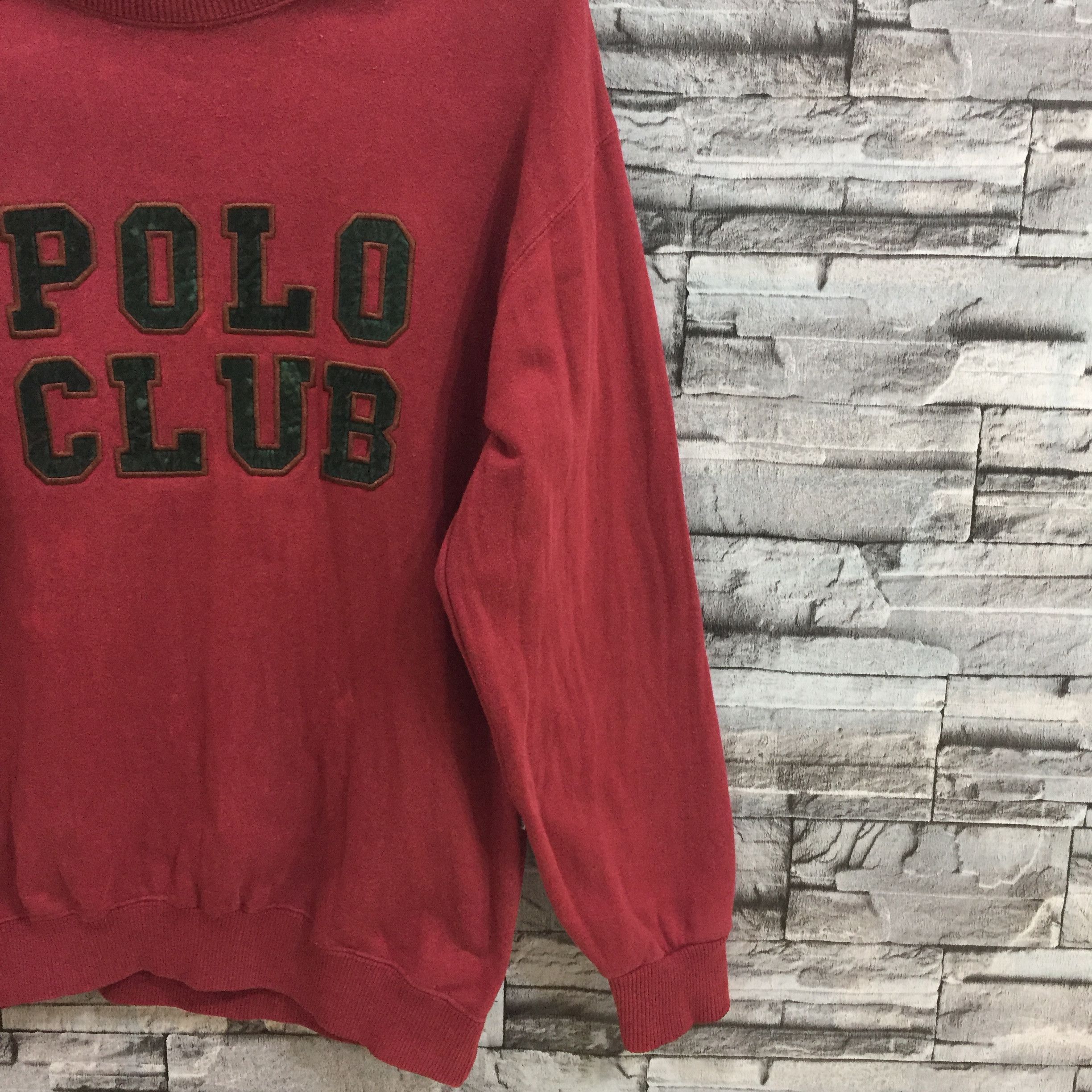Japanese Brand Vintage POLO CLUB sweatshirt embroidered spell out Size US L / EU 52-54 / 3 - 3 Thumbnail