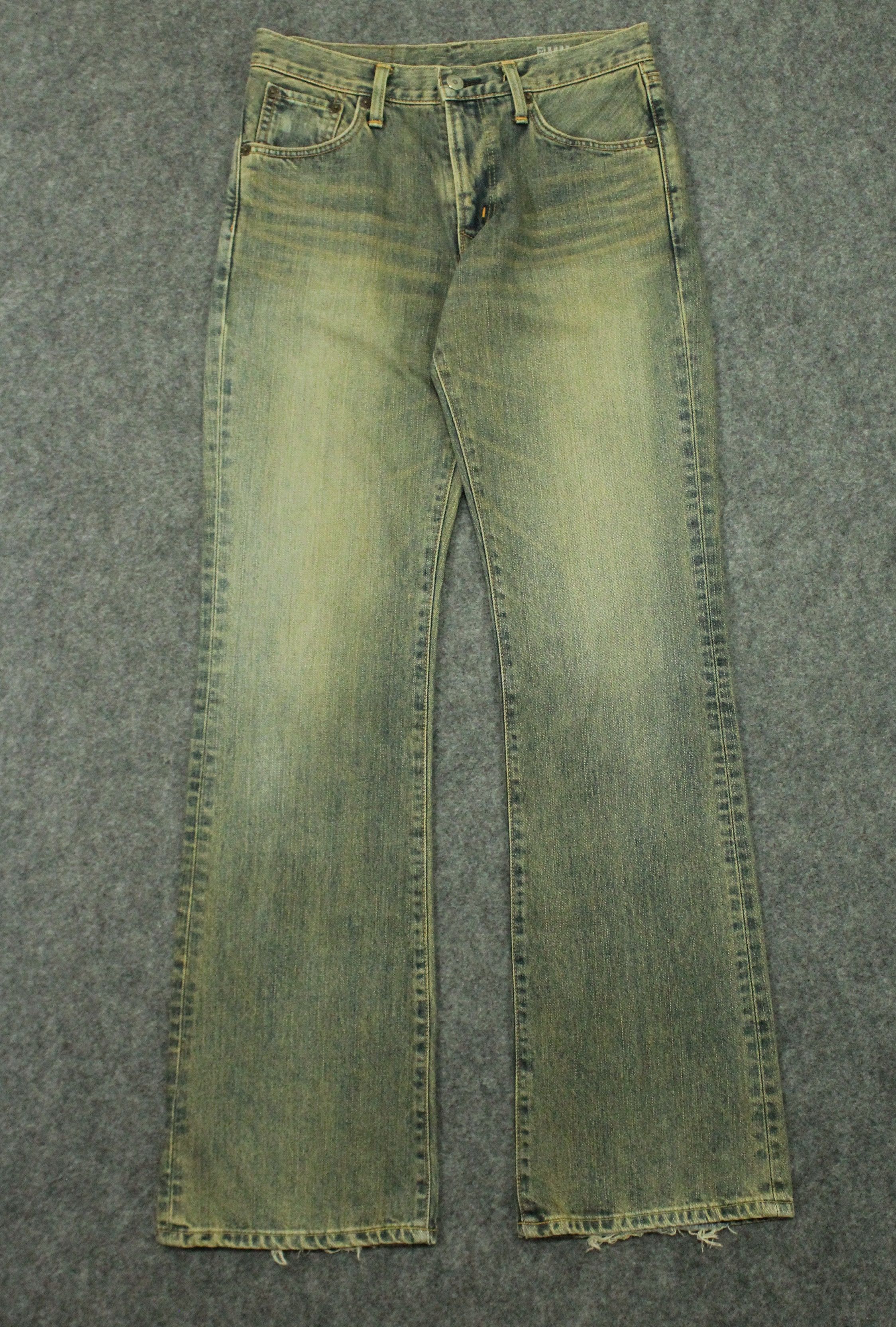 image of Flared Mud Washed Edwin Bootcut Denim Jeans Xv441, Men's (Size 28)