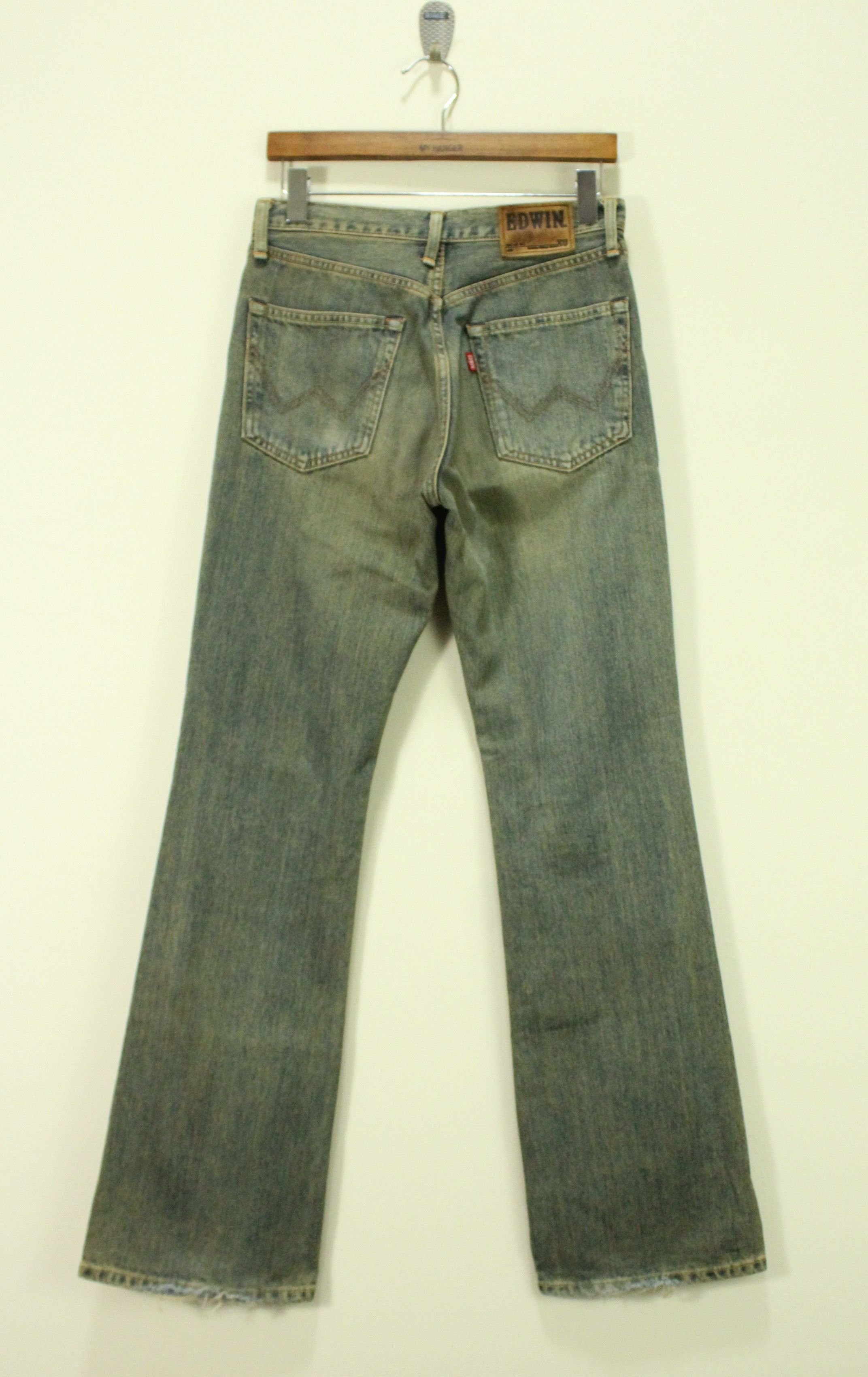 Edwin Flared Mud Washed EDWIN Bootcut Flared Denim Jeans XV441 Size US 28 / EU 44 - 9 Thumbnail