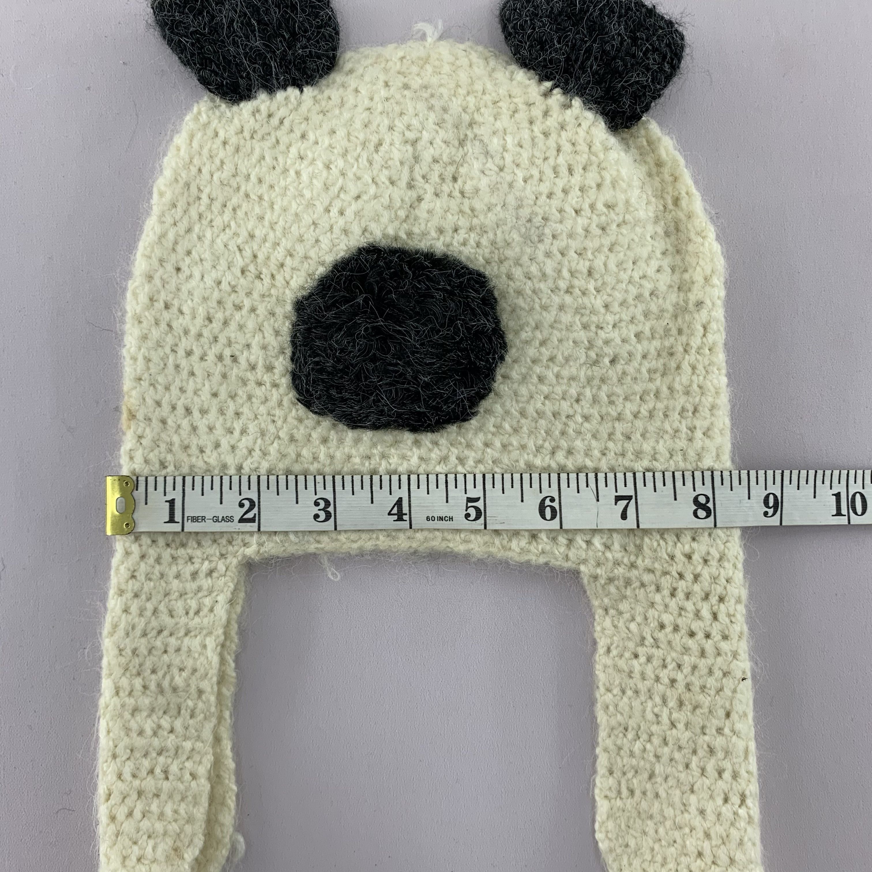 Handmade Kids Beanie Earflap Knitted Size ONE SIZE - 4 Thumbnail