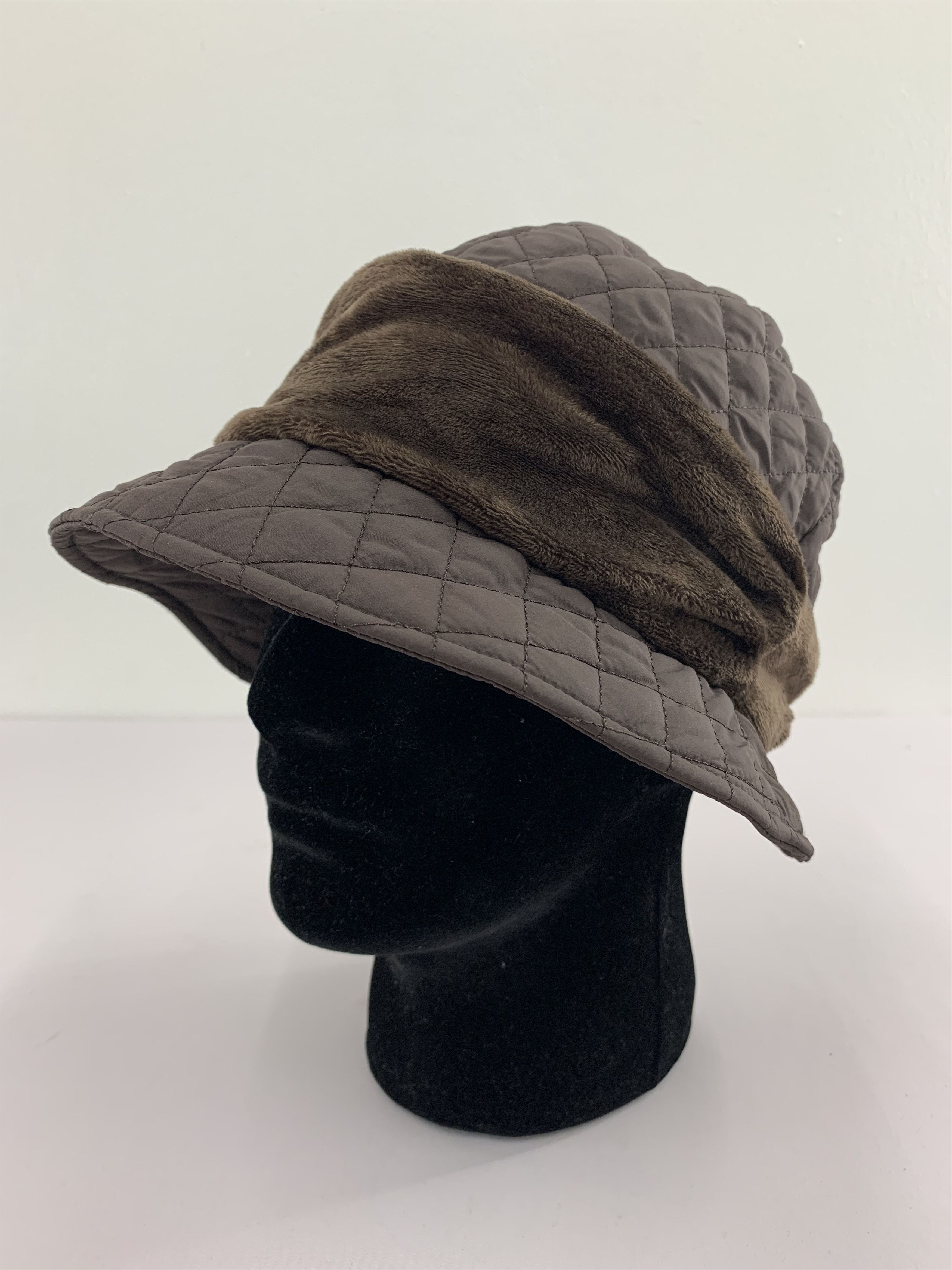 Japanese Brand Unknown Hats Quilted Pattern - S3069 Size ONE SIZE - 1 Thumbnail