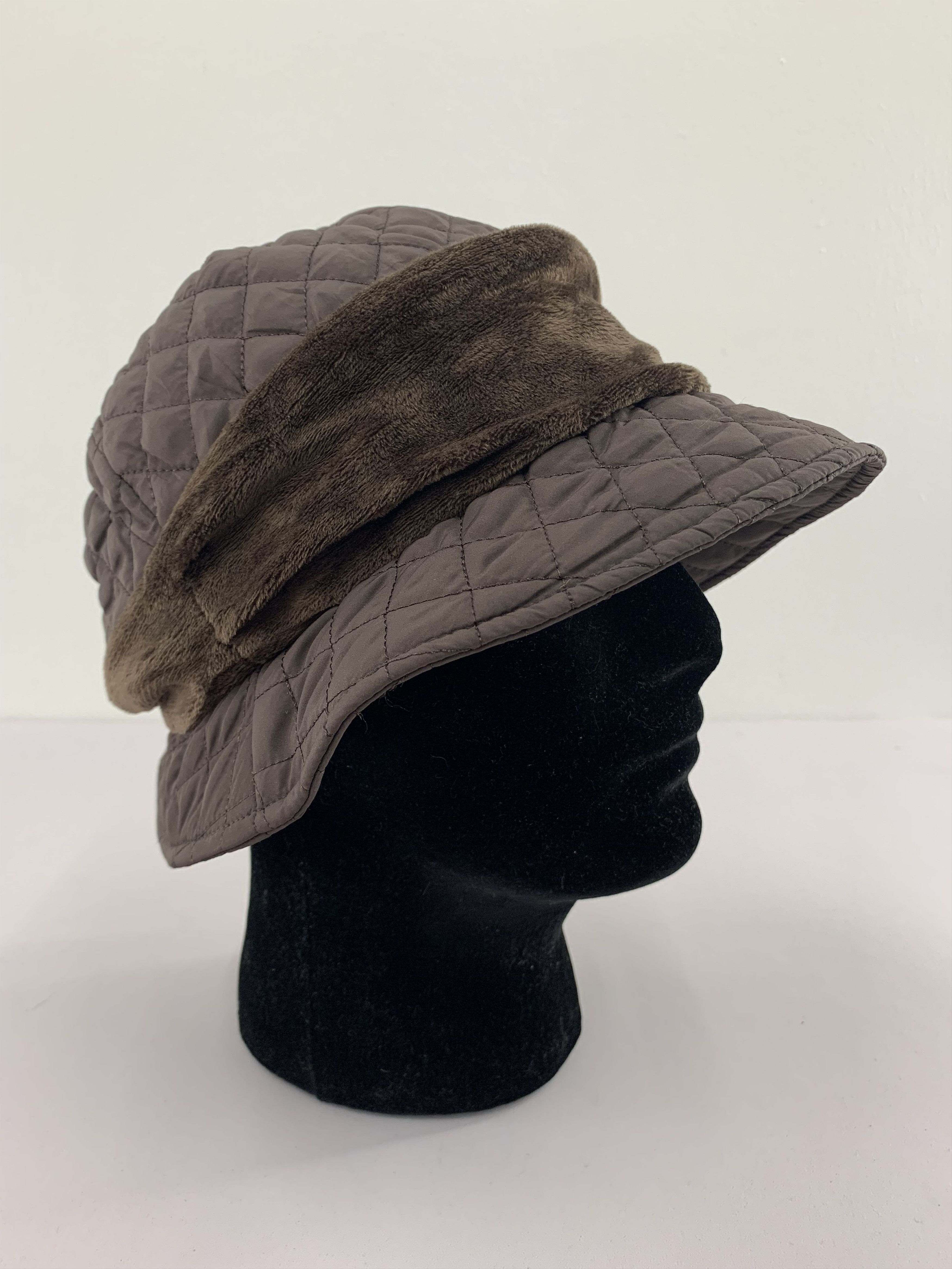 Japanese Brand Unknown Hats Quilted Pattern - S3069 Size ONE SIZE - 4 Thumbnail