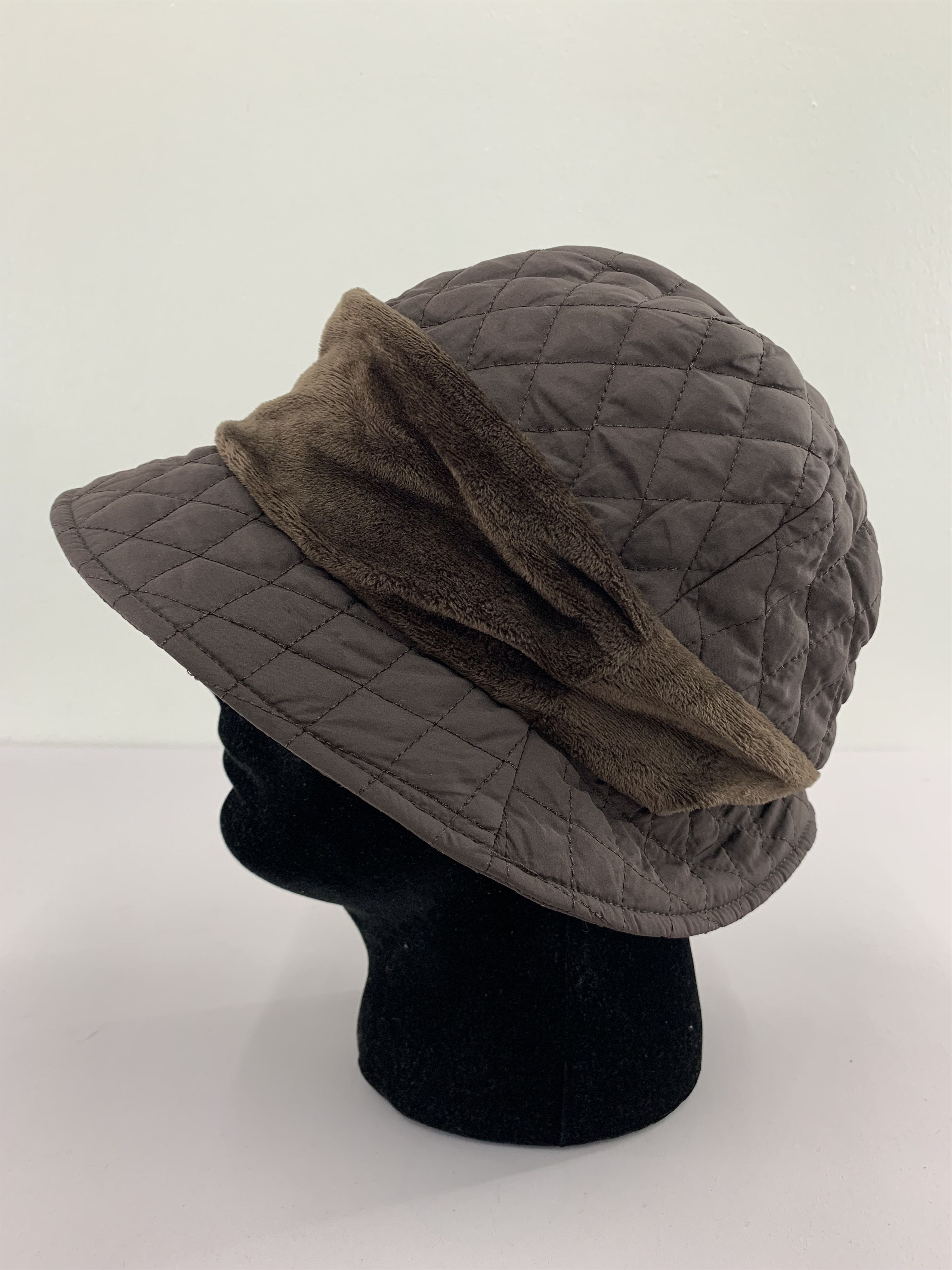Japanese Brand Unknown Hats Quilted Pattern - S3069 Size ONE SIZE - 3 Thumbnail