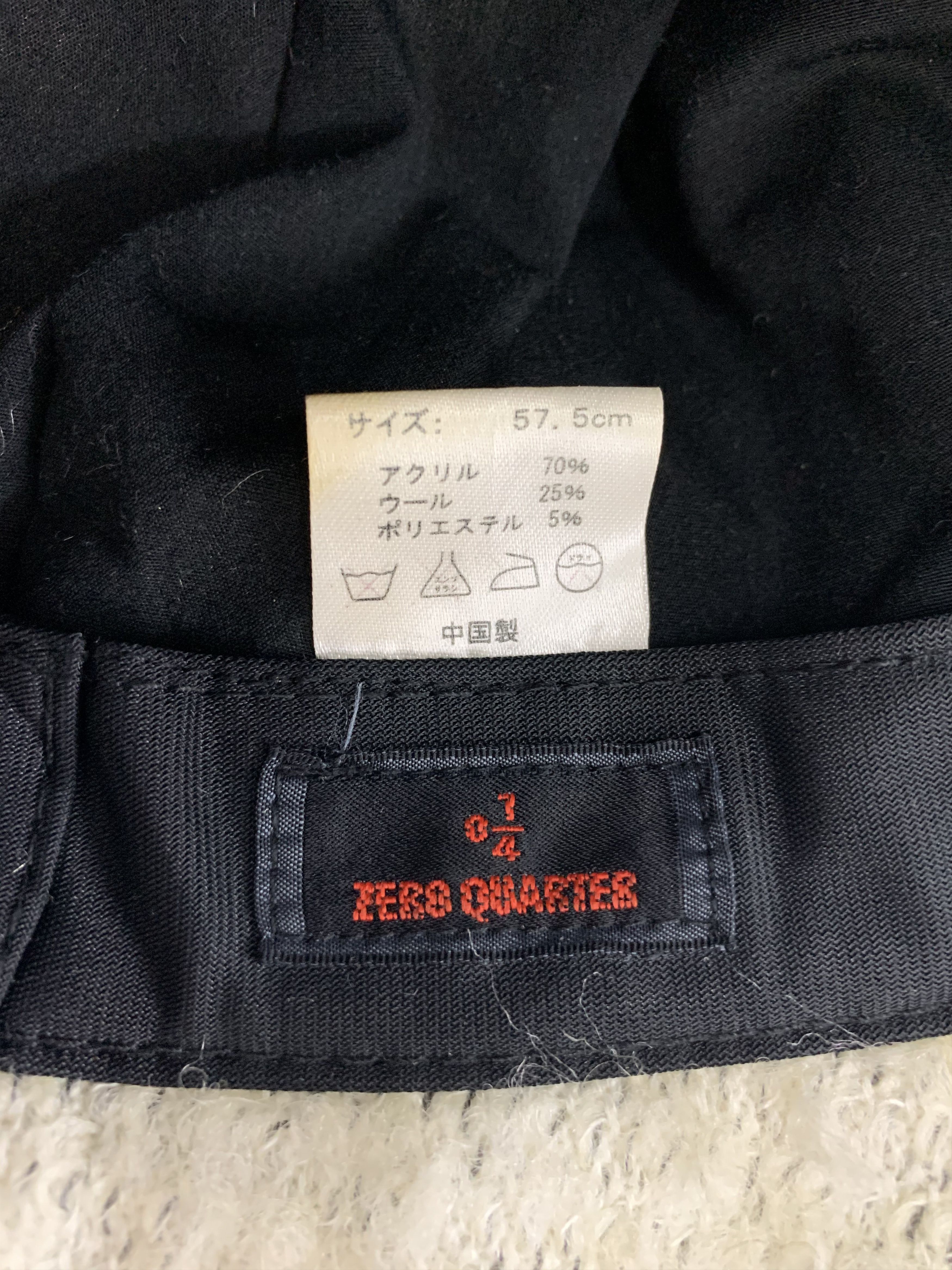 Japanese Brand Zero Quarter Hat Nice Design - SS1268 Size ONE SIZE - 6 Thumbnail