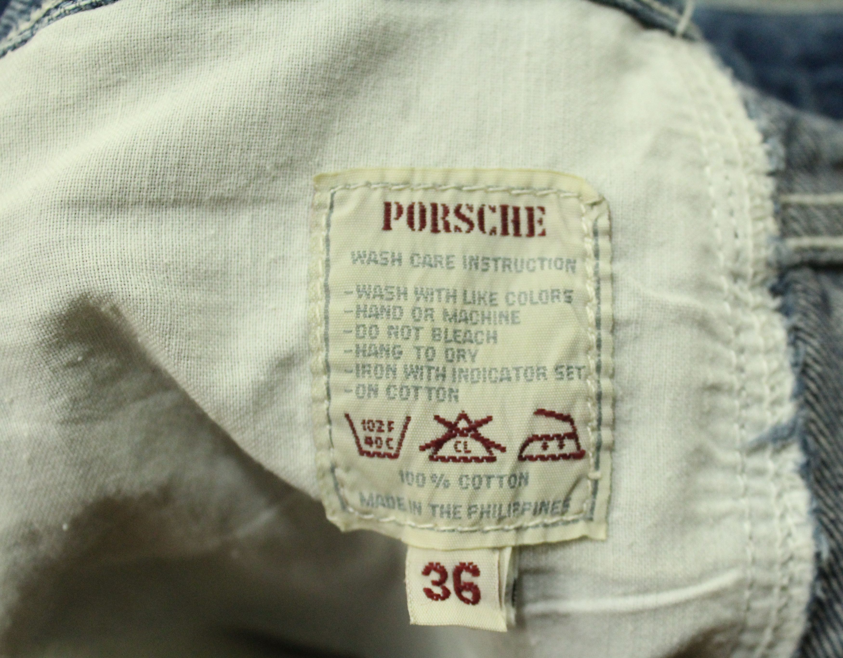 Vintage Vintage PORSCHE DENIM Cargo Bondage Distressed Baggy Size US 36 / EU 52 - 20 Thumbnail