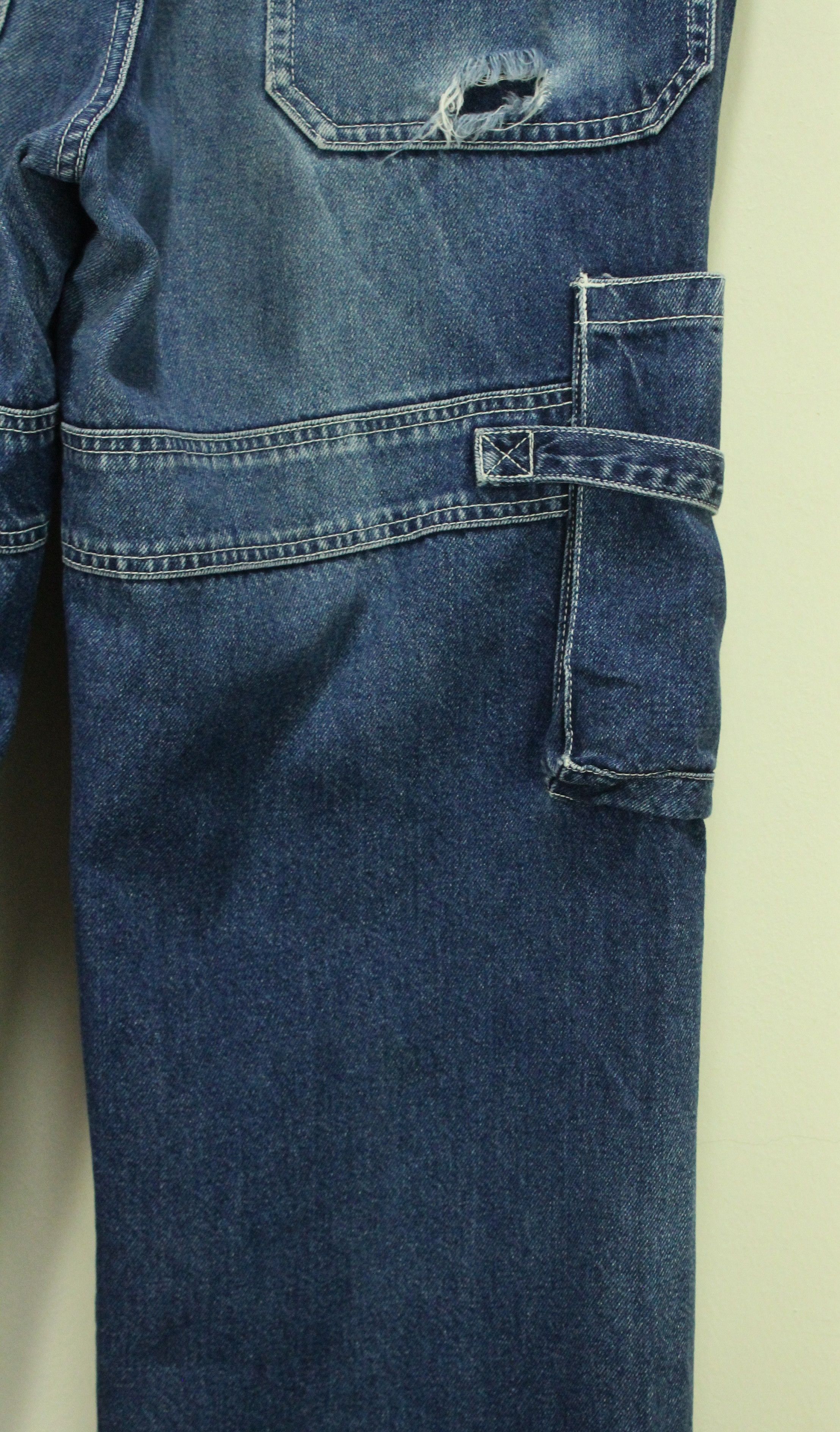 Vintage Vintage PORSCHE DENIM Cargo Bondage Distressed Baggy Size US 36 / EU 52 - 11 Thumbnail
