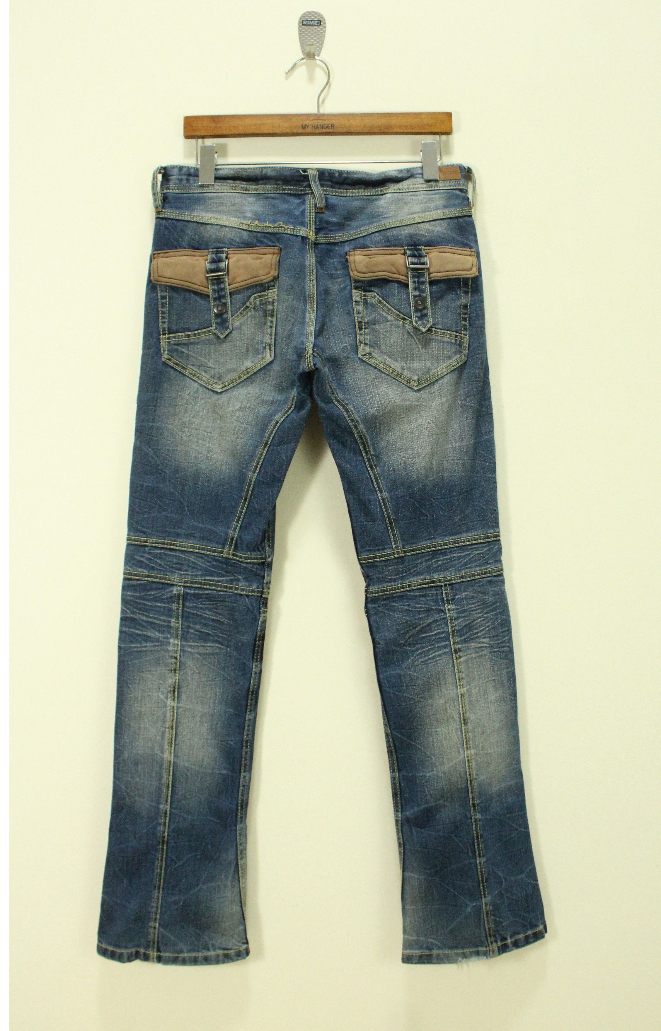 Japanese Brand NICOLE CLUB Denim Zipper Pocket Distressed Style Denim Size US 32 / EU 48 - 7 Thumbnail