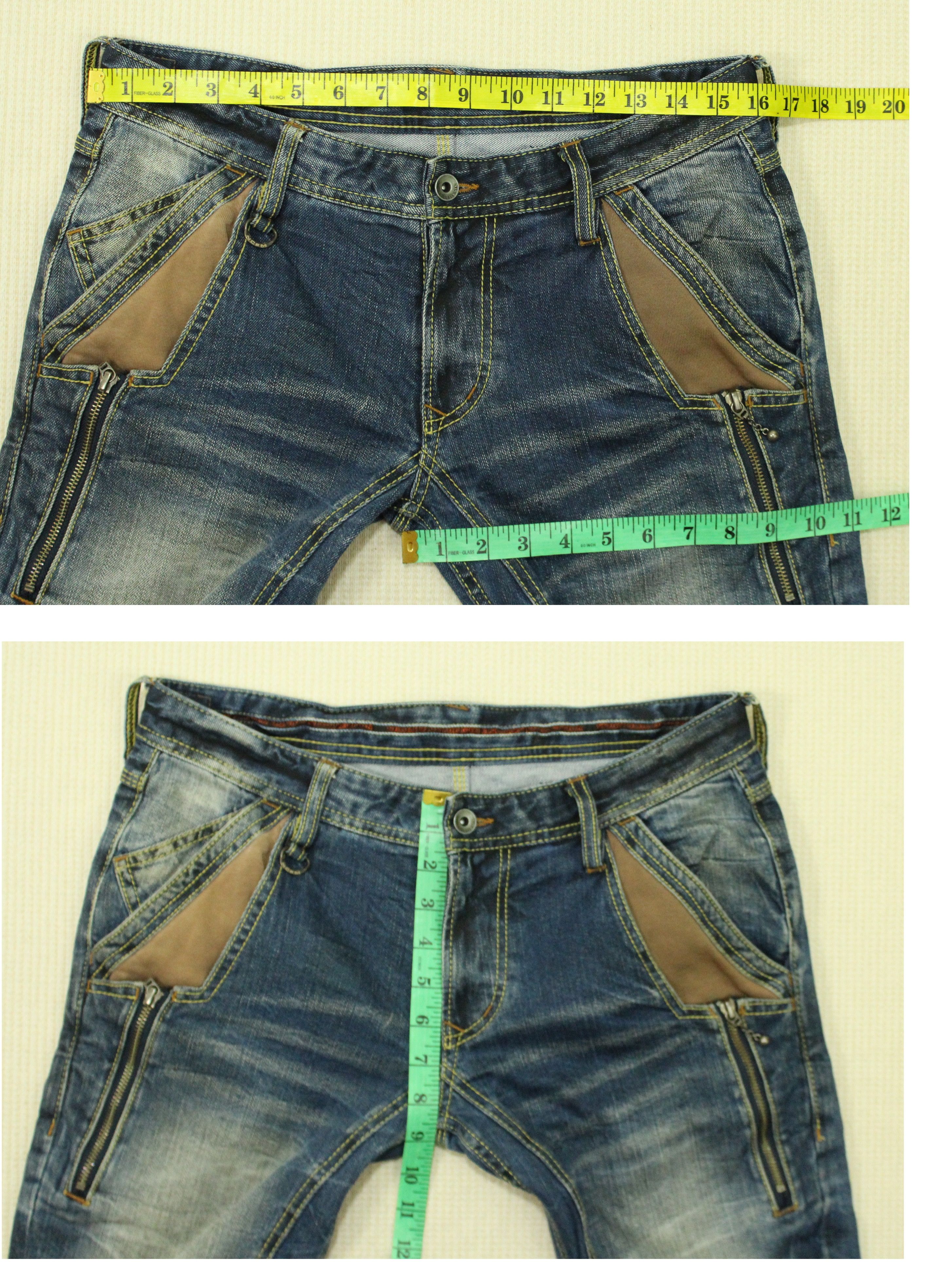 Japanese Brand NICOLE CLUB Denim Zipper Pocket Distressed Style Denim Size US 32 / EU 48 - 19 Thumbnail