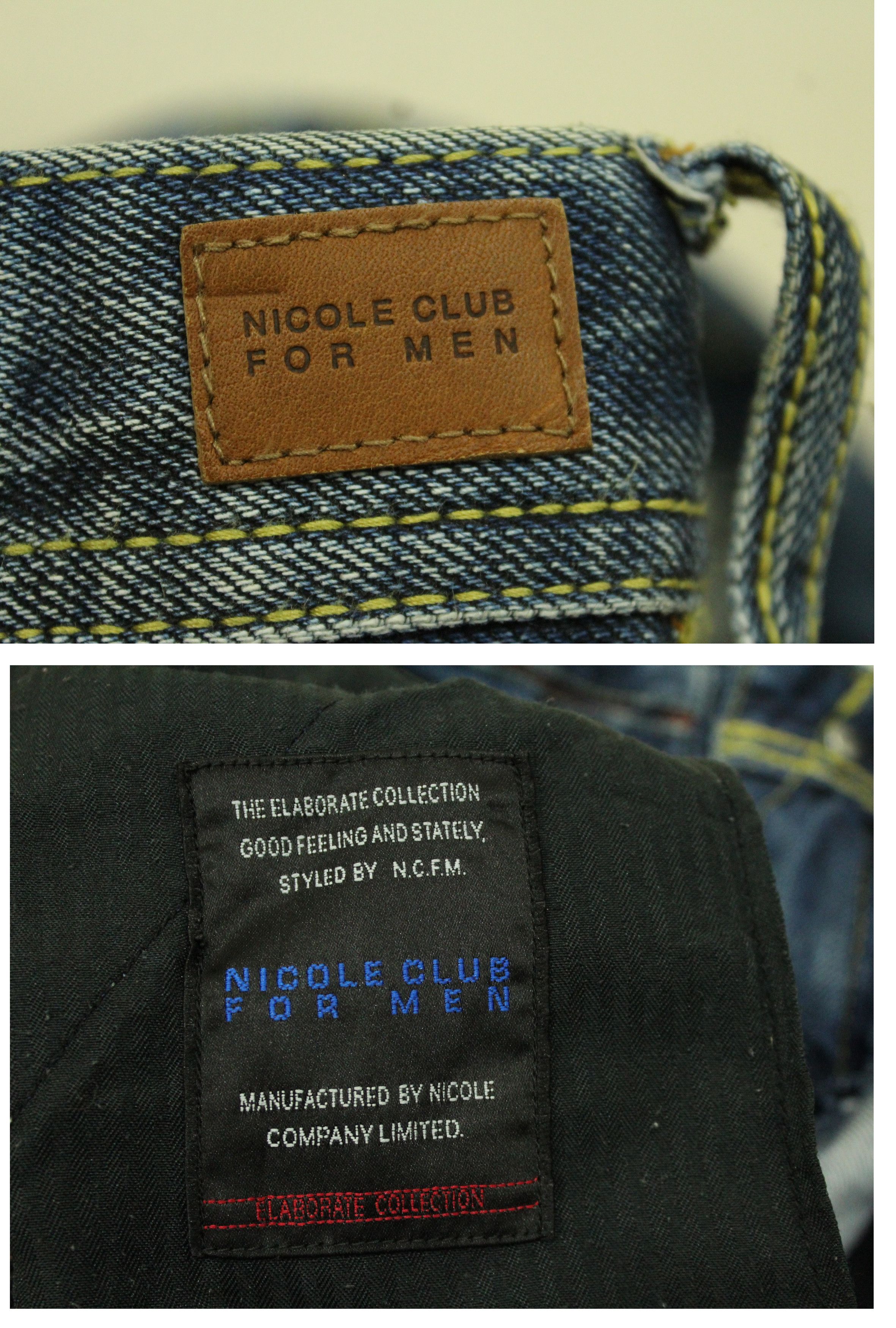 Japanese Brand NICOLE CLUB Denim Zipper Pocket Distressed Style Denim Size US 32 / EU 48 - 17 Thumbnail