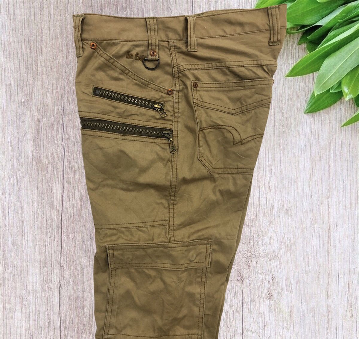 Lee 🔥Rare Lee Cooper Garment Service Label Utility Cargo Pants Size US 29 - 9 Thumbnail
